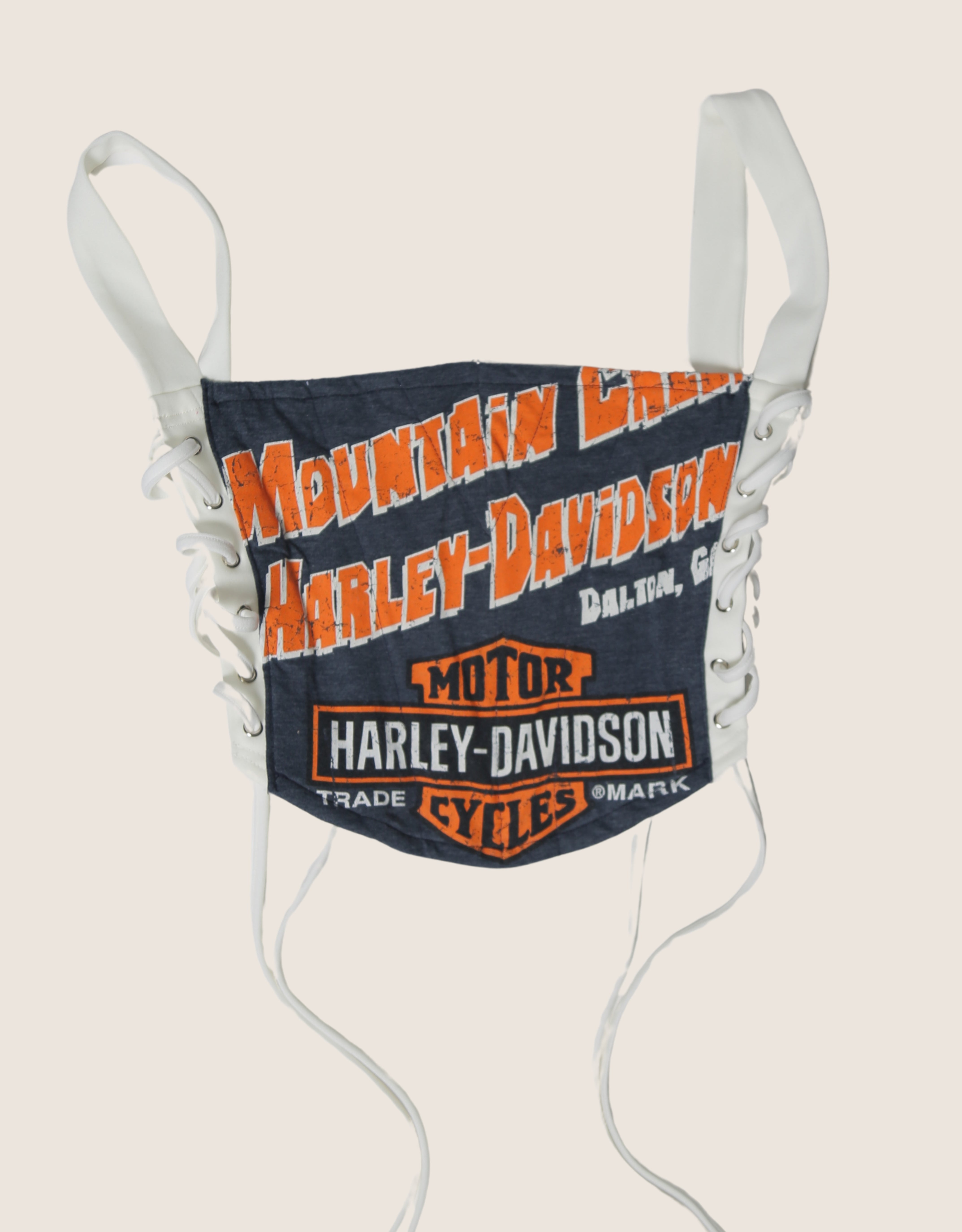 mountain harley side lace cropped corset (S)
