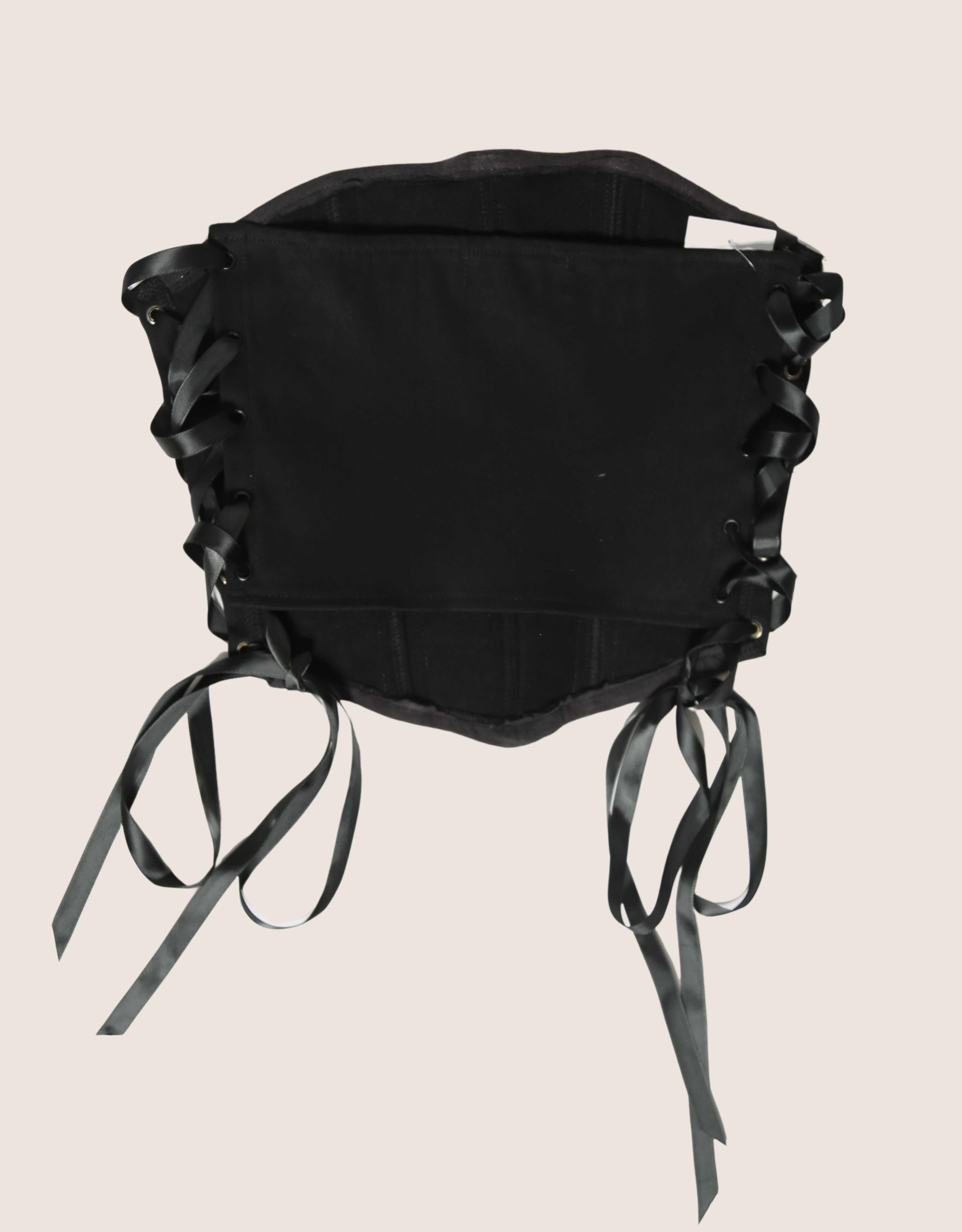 harley eagle side lace strapless corset