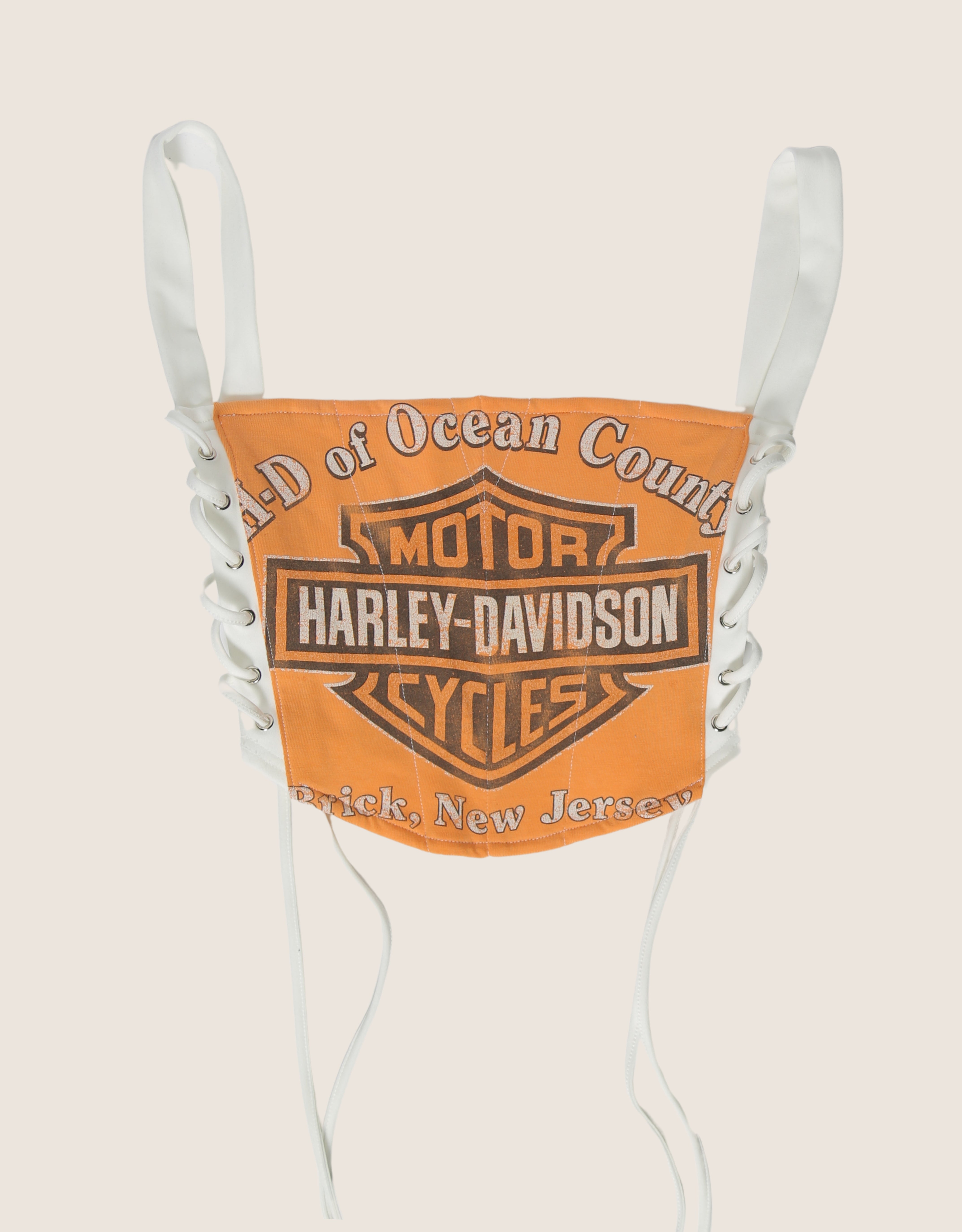 ocean county harley side lace cropped corset (M)