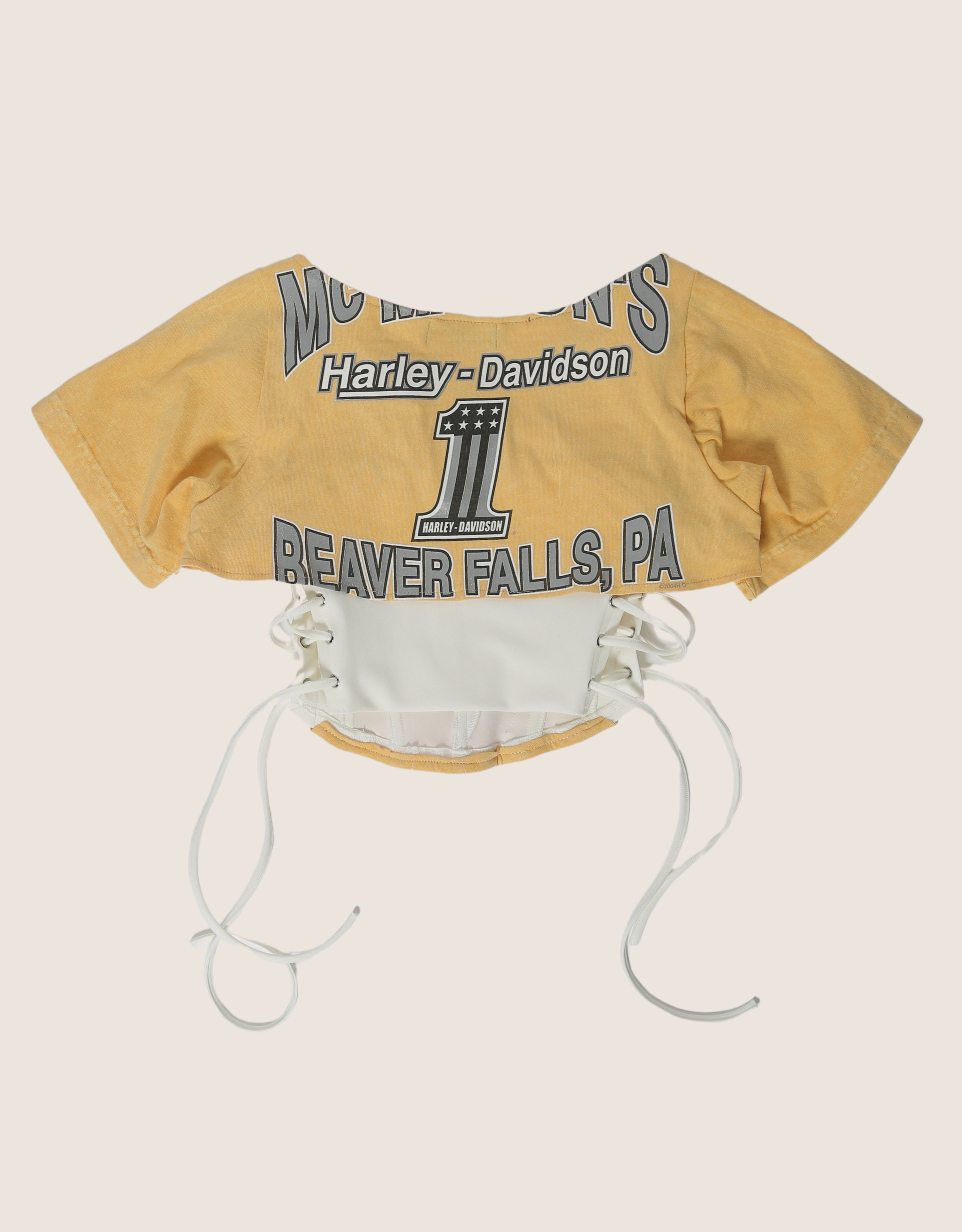 harley legendary reworked corset with matching shrug (s)