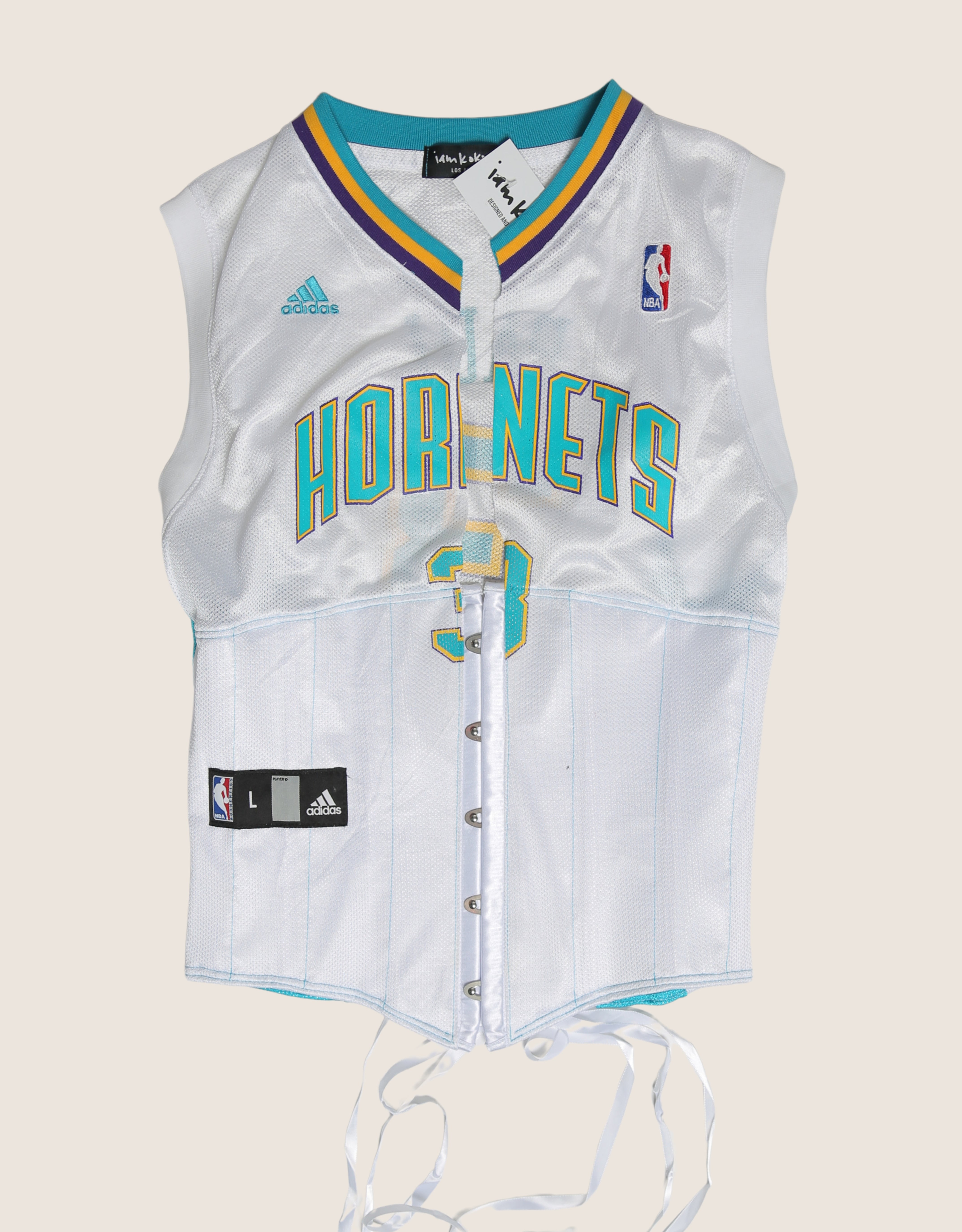hornets reworked snap corset jersey (medium)
