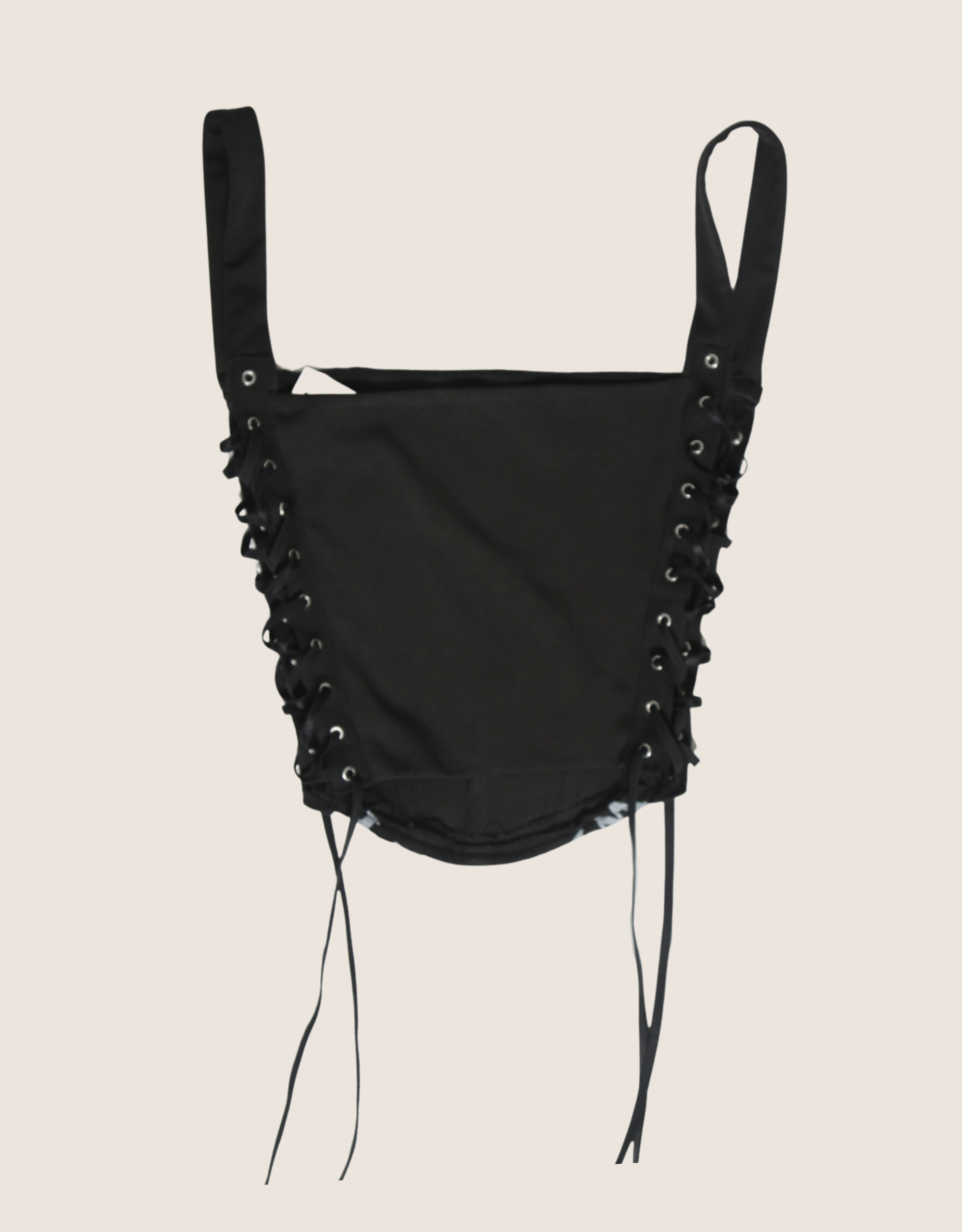 jack daniels side lace full length corset (XS/S)