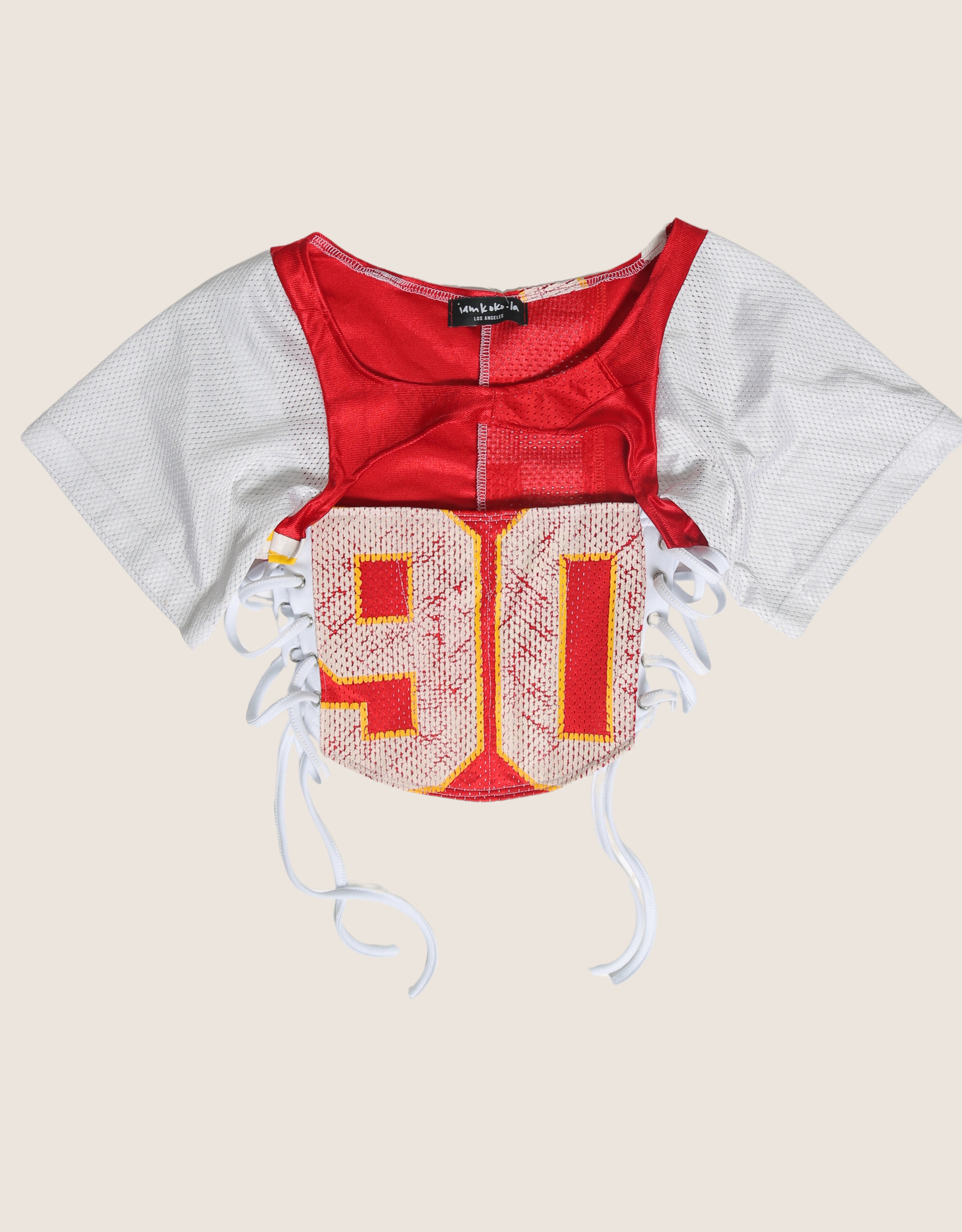 chiefs 90 reworked corset with matching shrug