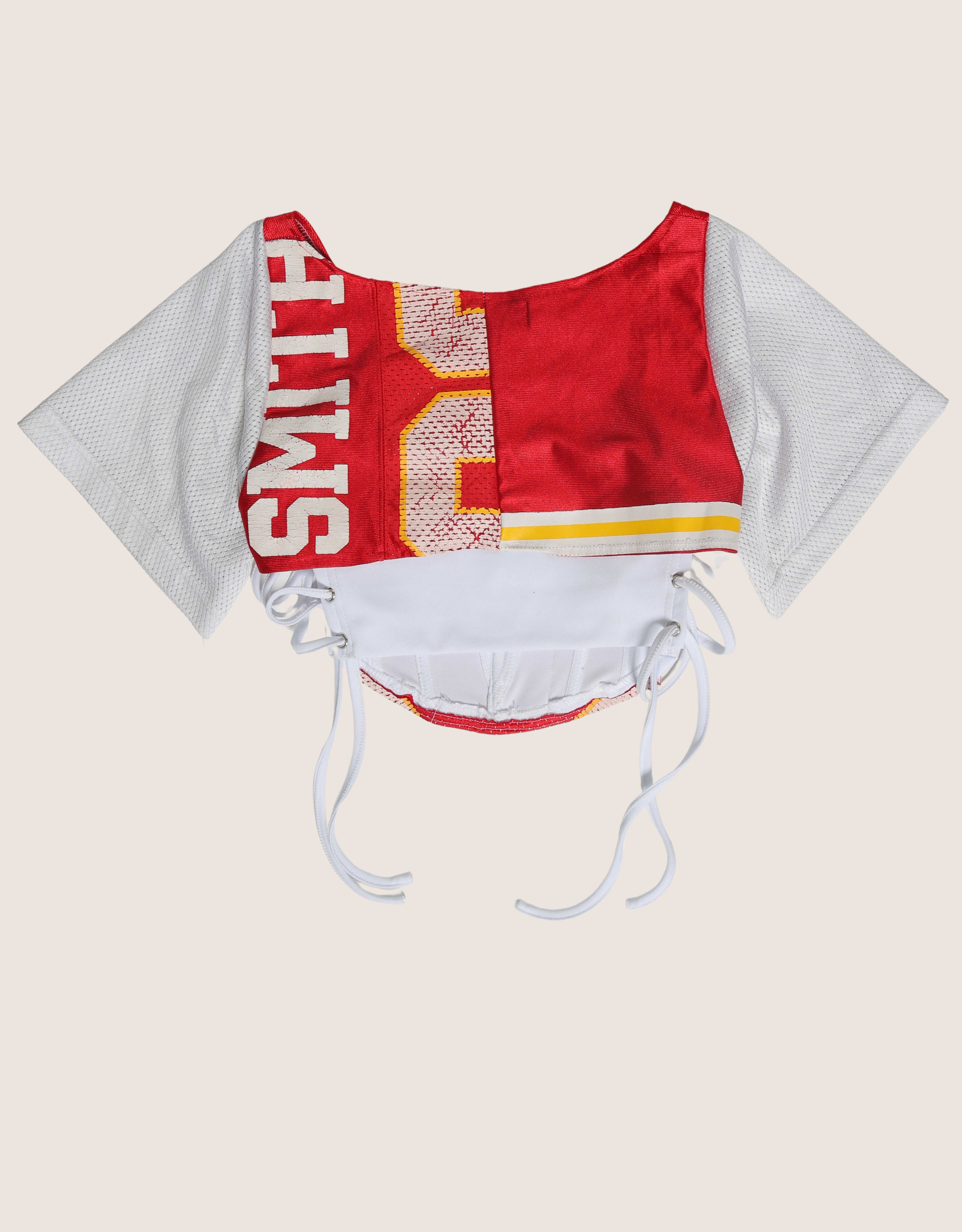 chiefs 90 reworked corset with matching shrug