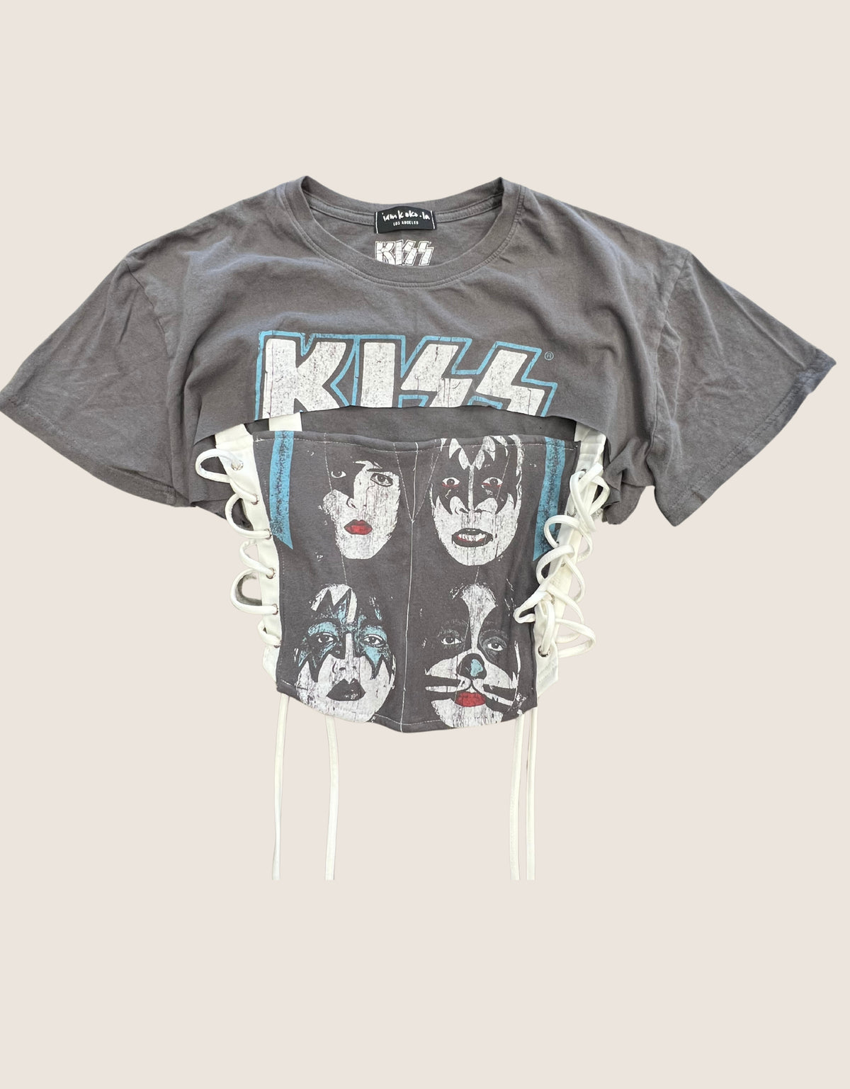 kiss grey reworked corset with matching shrug (S)