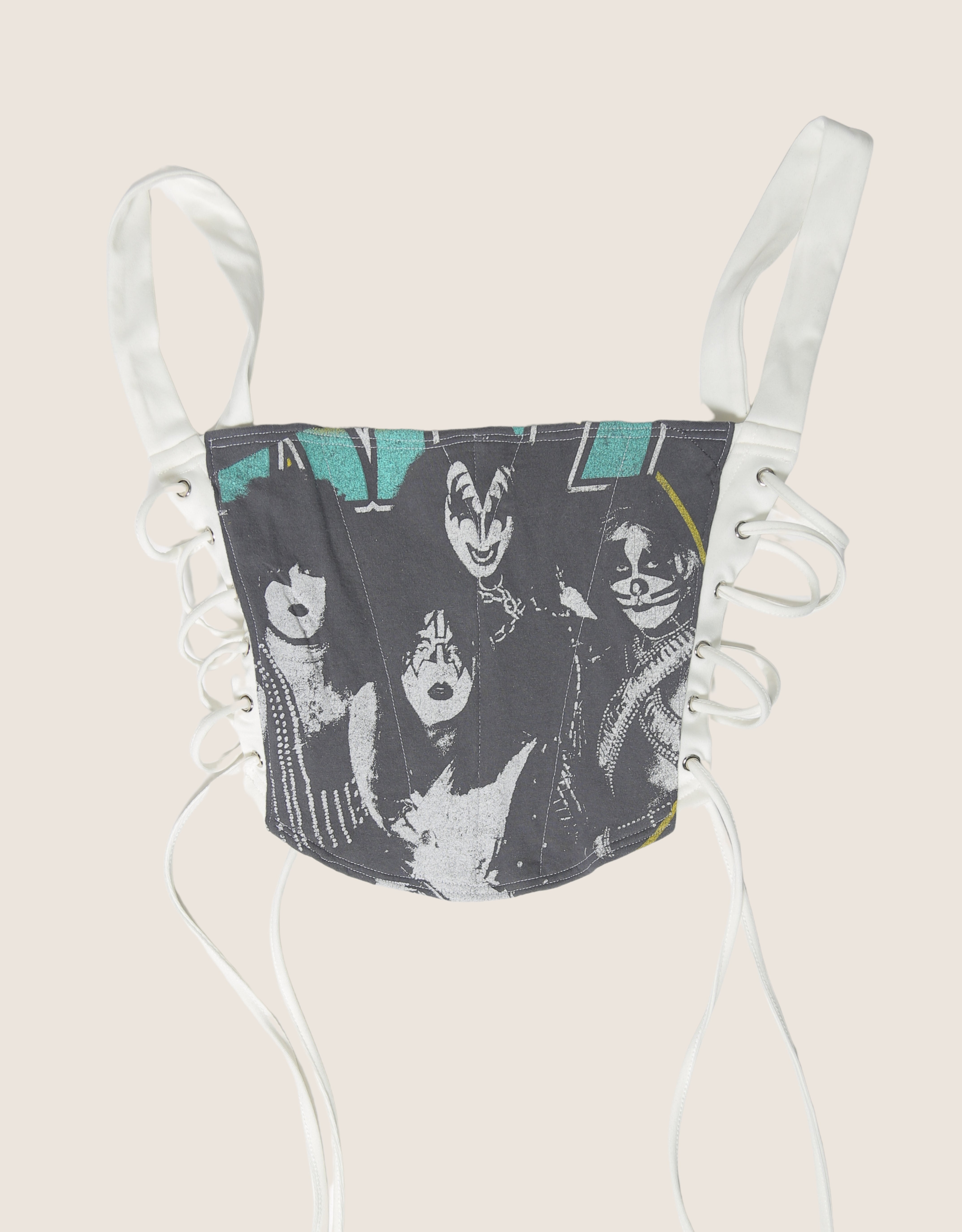 kiss side lace cropped corset (small)