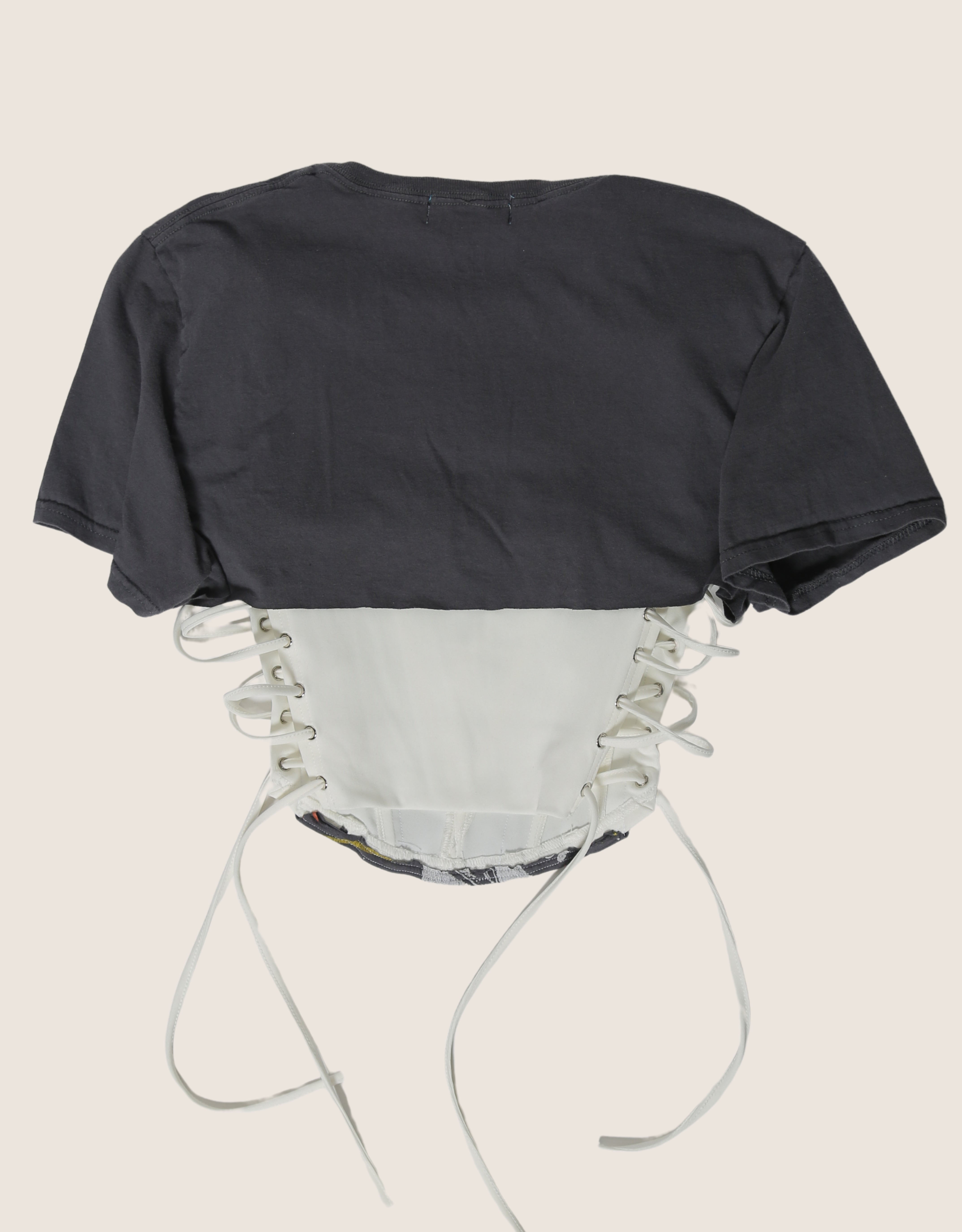 kiss side lace cropped corset (small)