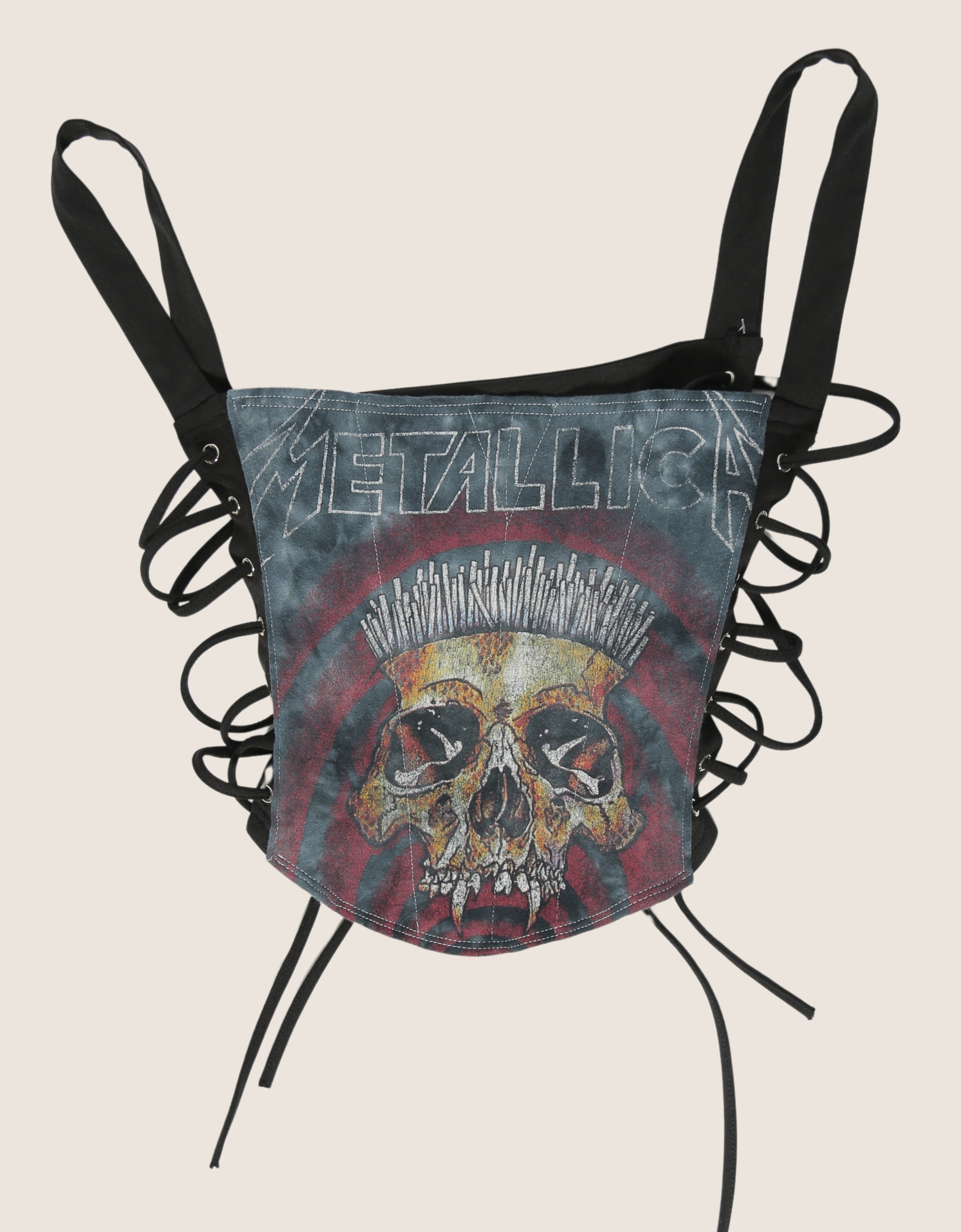 metallica side lace full length corset (medium)