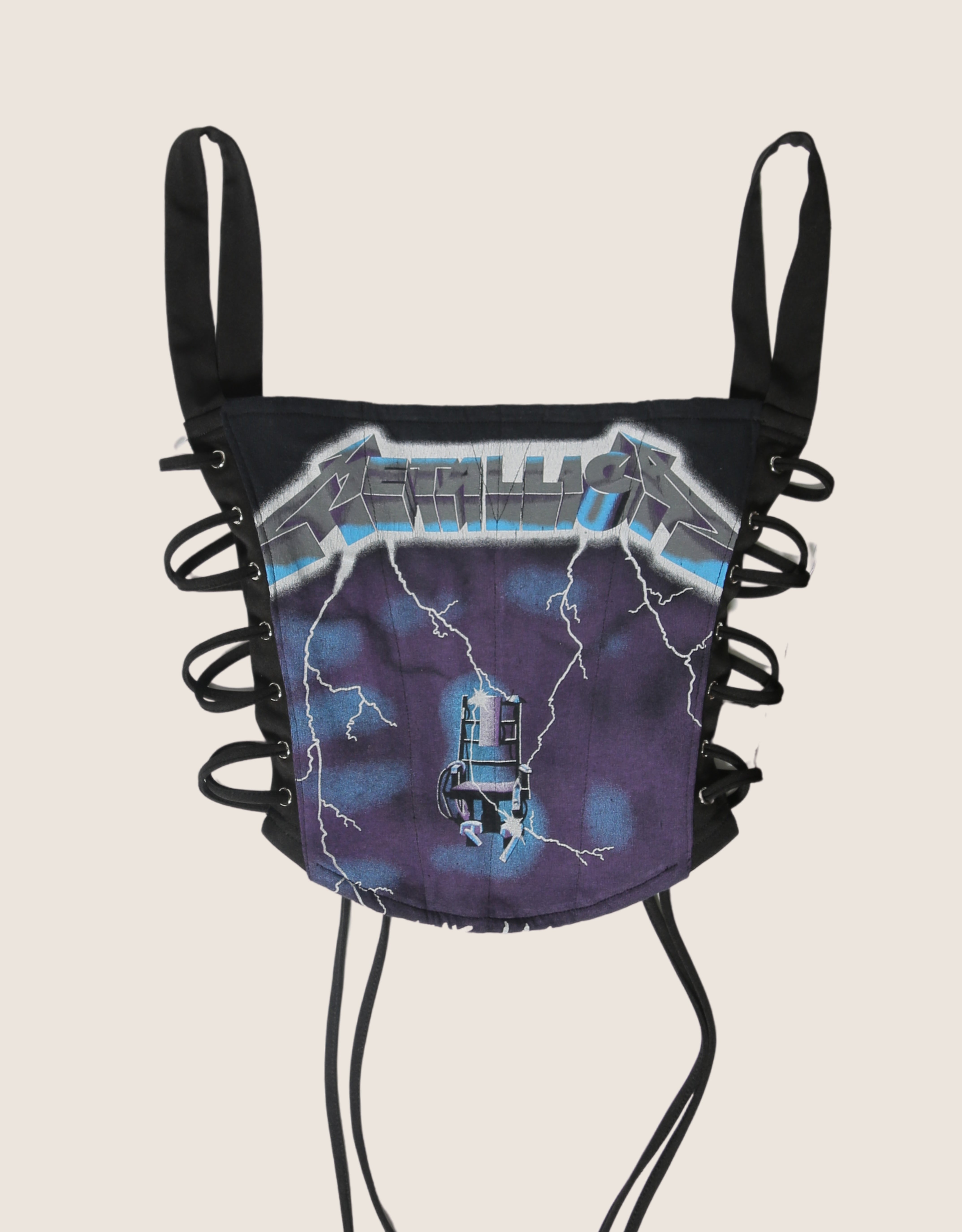 metallica side lace full corset (M)