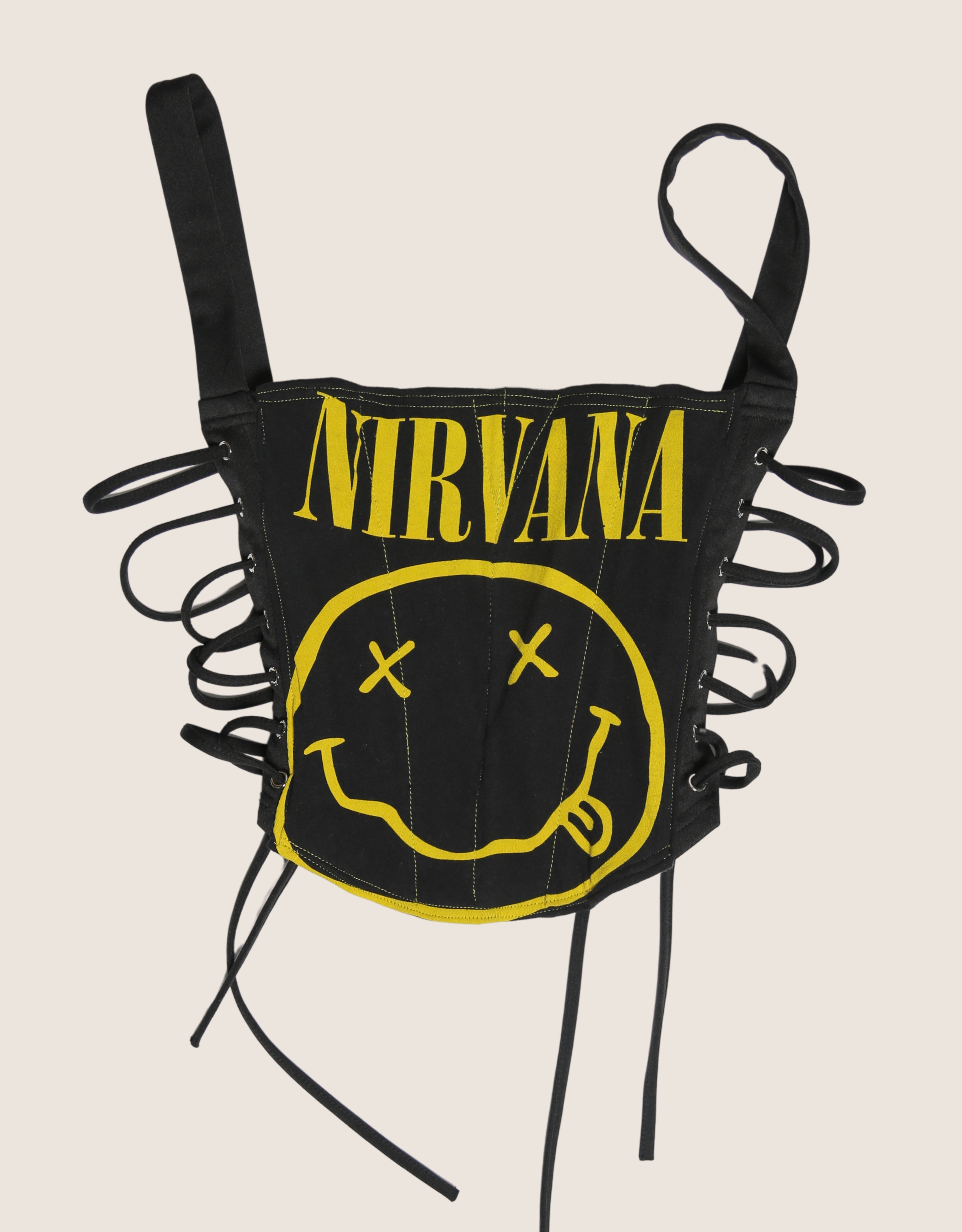 nirvana side lace full length corset (xs/ small)