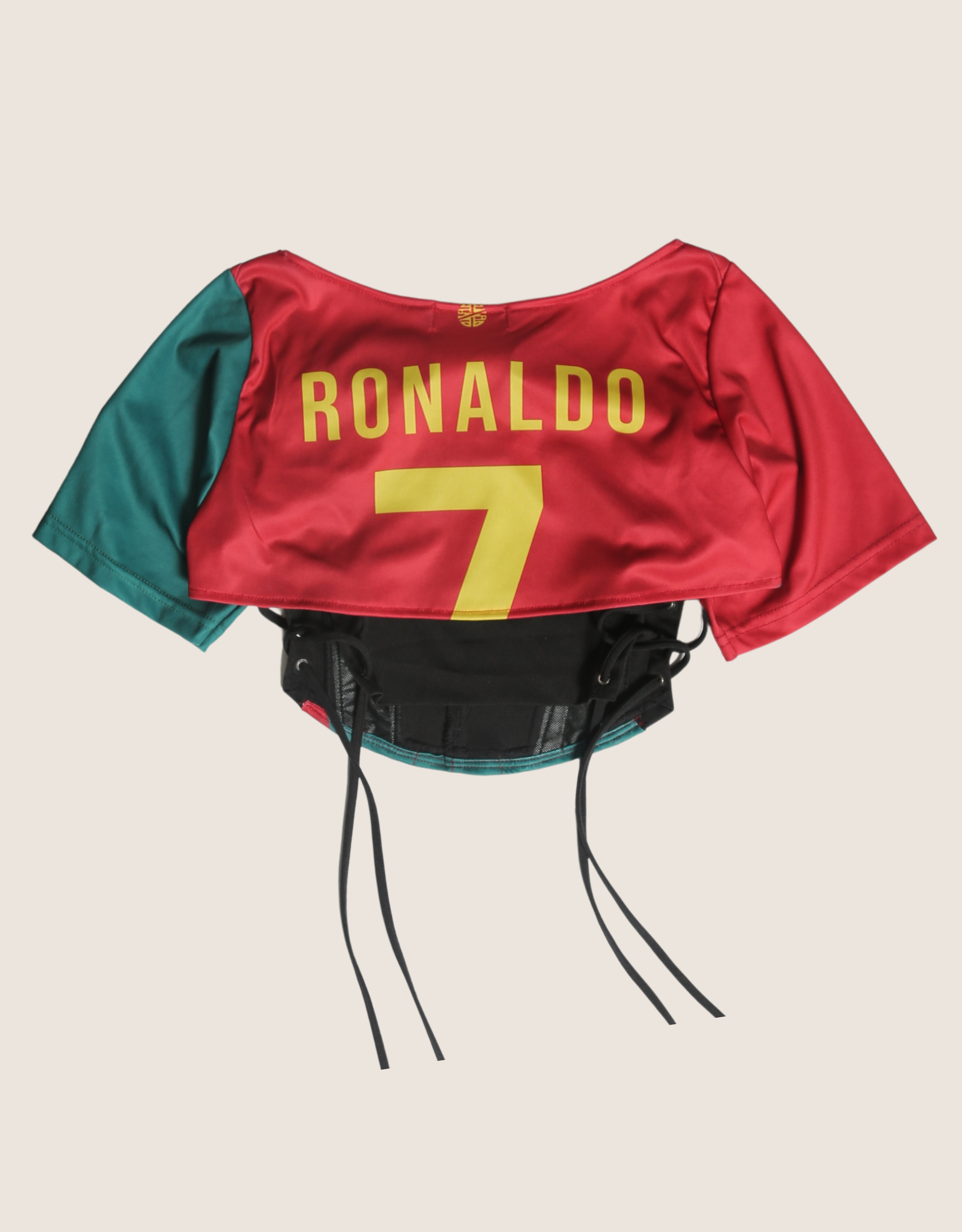 Portugal reworked cropped corset with matching shrug (M)