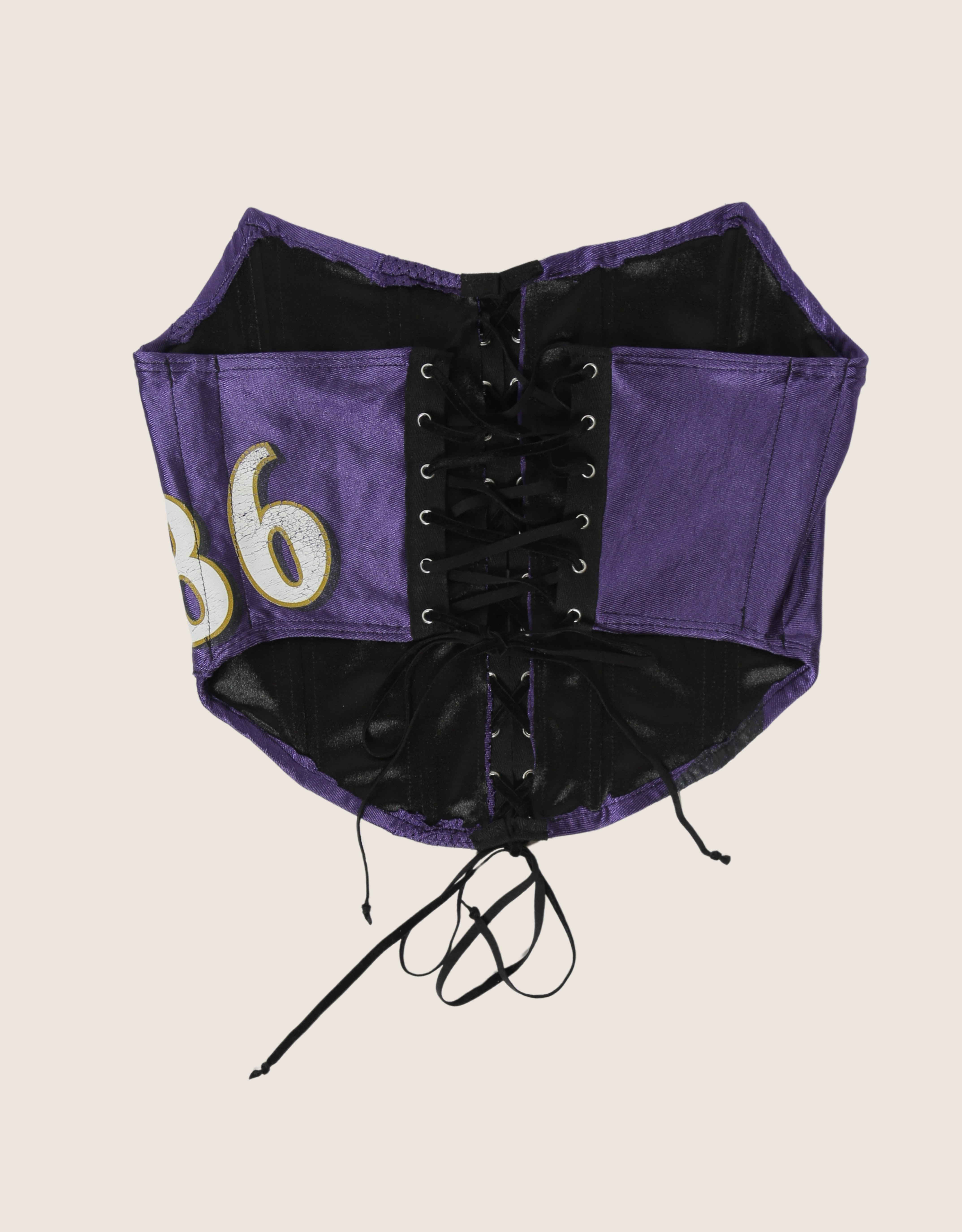 ravens strapless lace front corset (small/ medium)