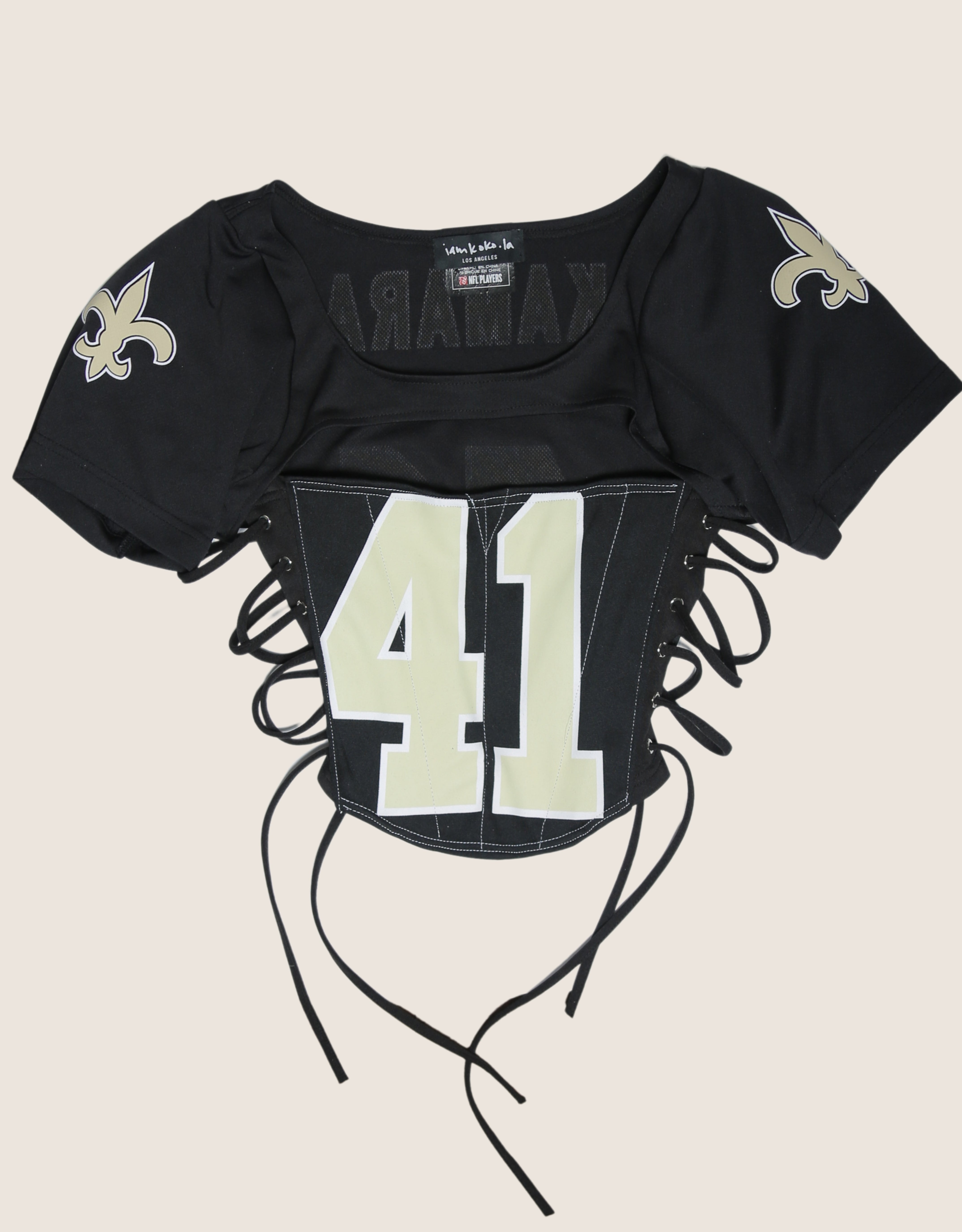 saints 41 reworked corset with matching shrug (xs/s)