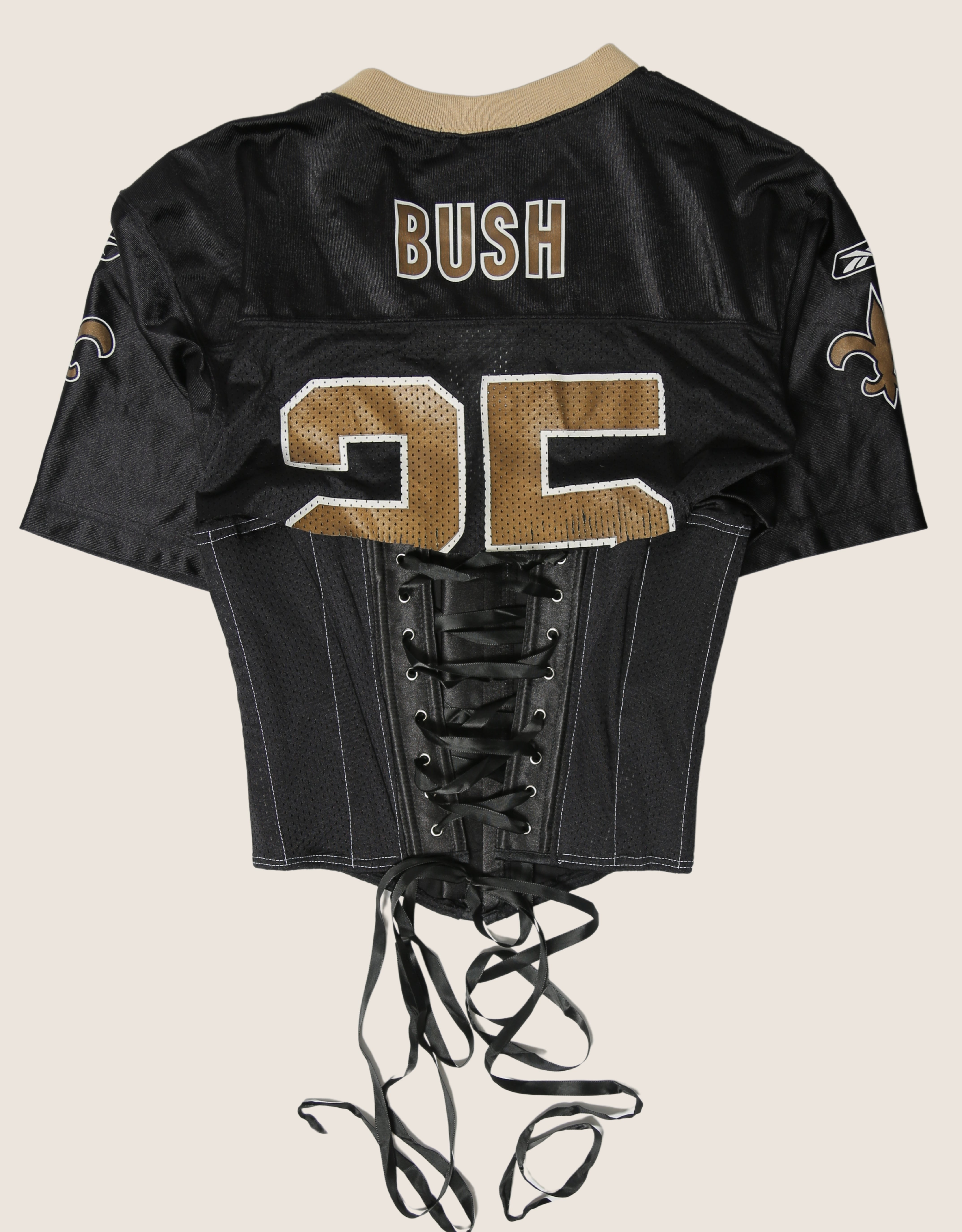 saints reworked snap corset jersey (s/m)