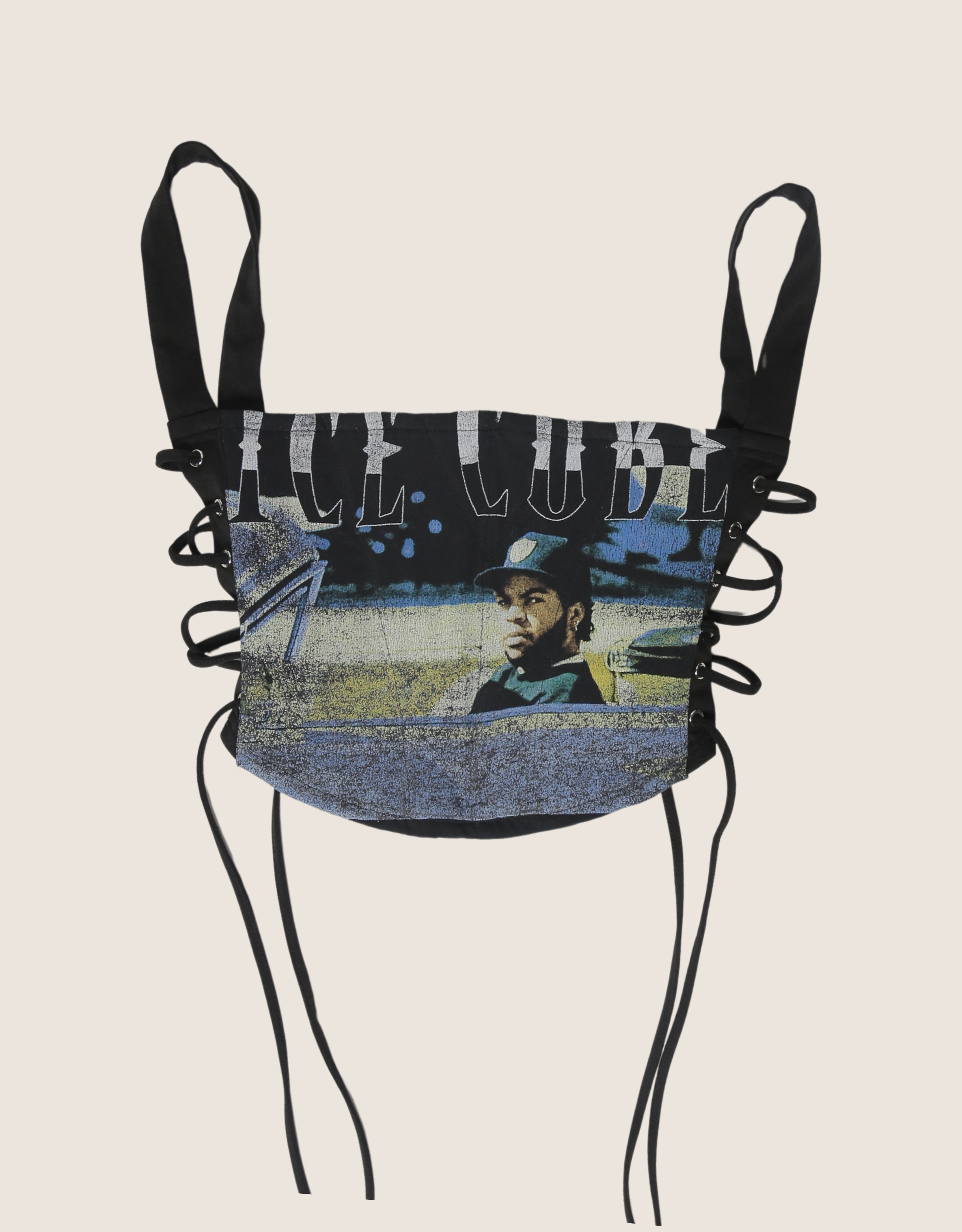 ice cube reworked corset with matching shrug (M)