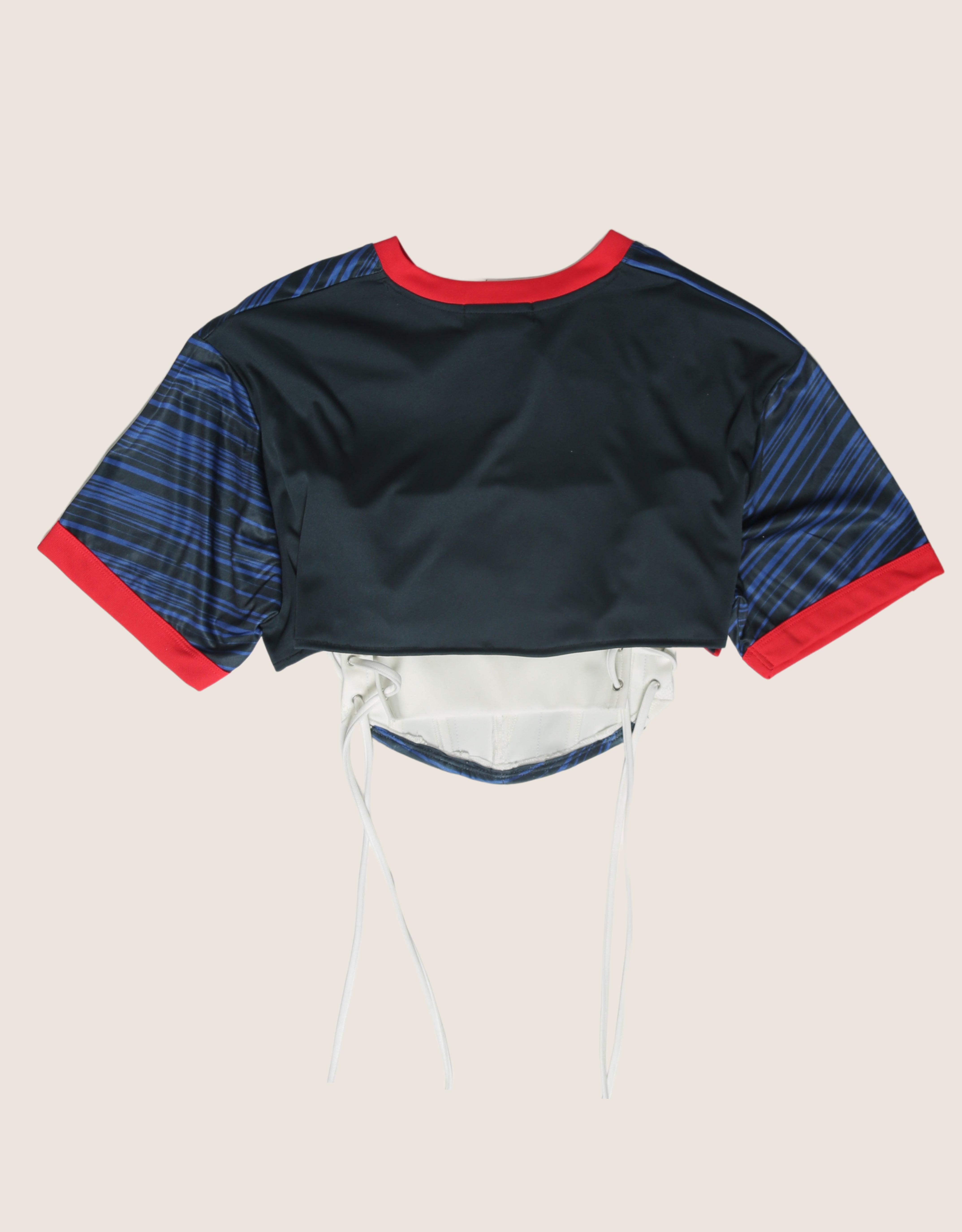 America flag reworked cropped corset with matching shrug (S)