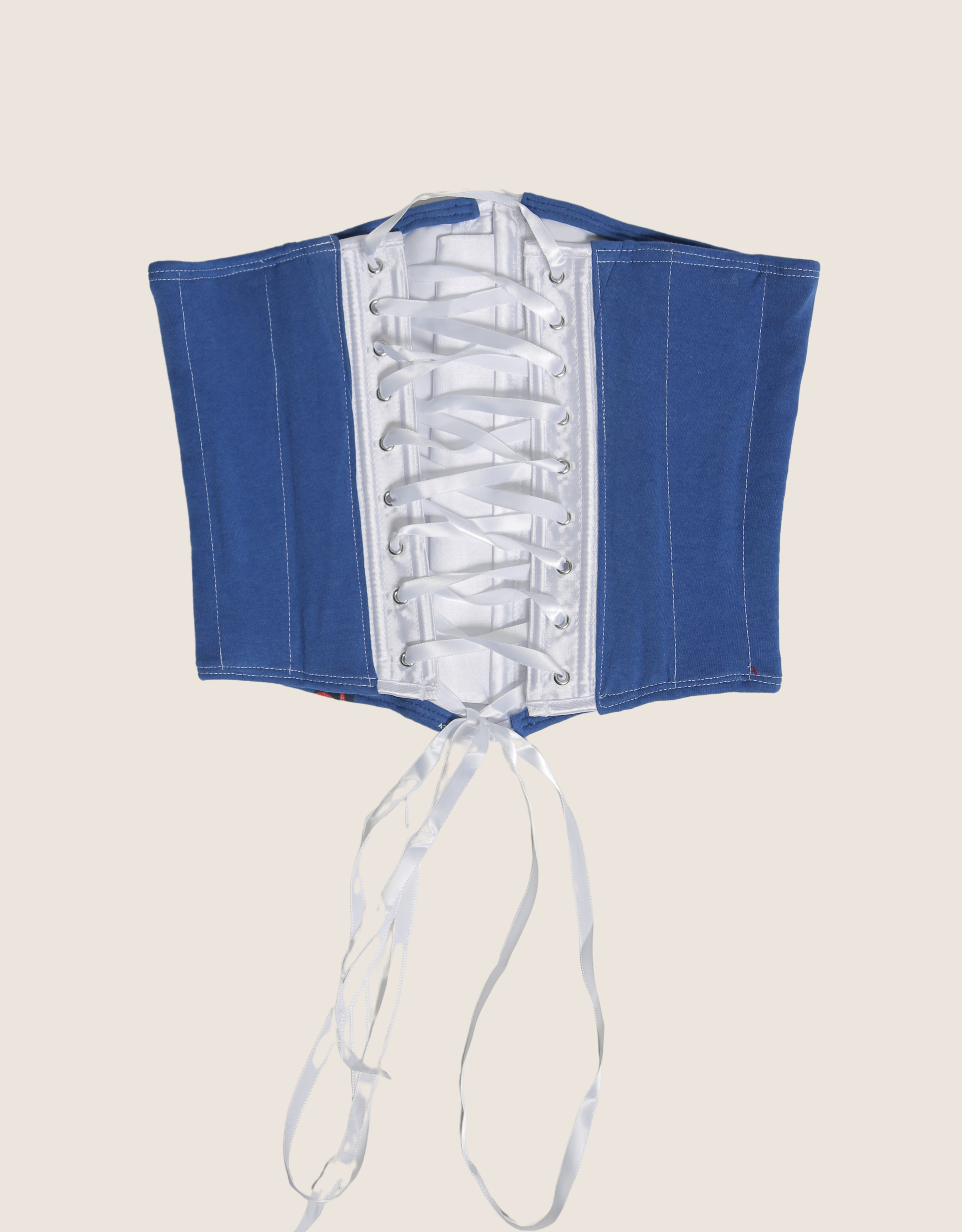 mickey mouse reworked snap corset (S)