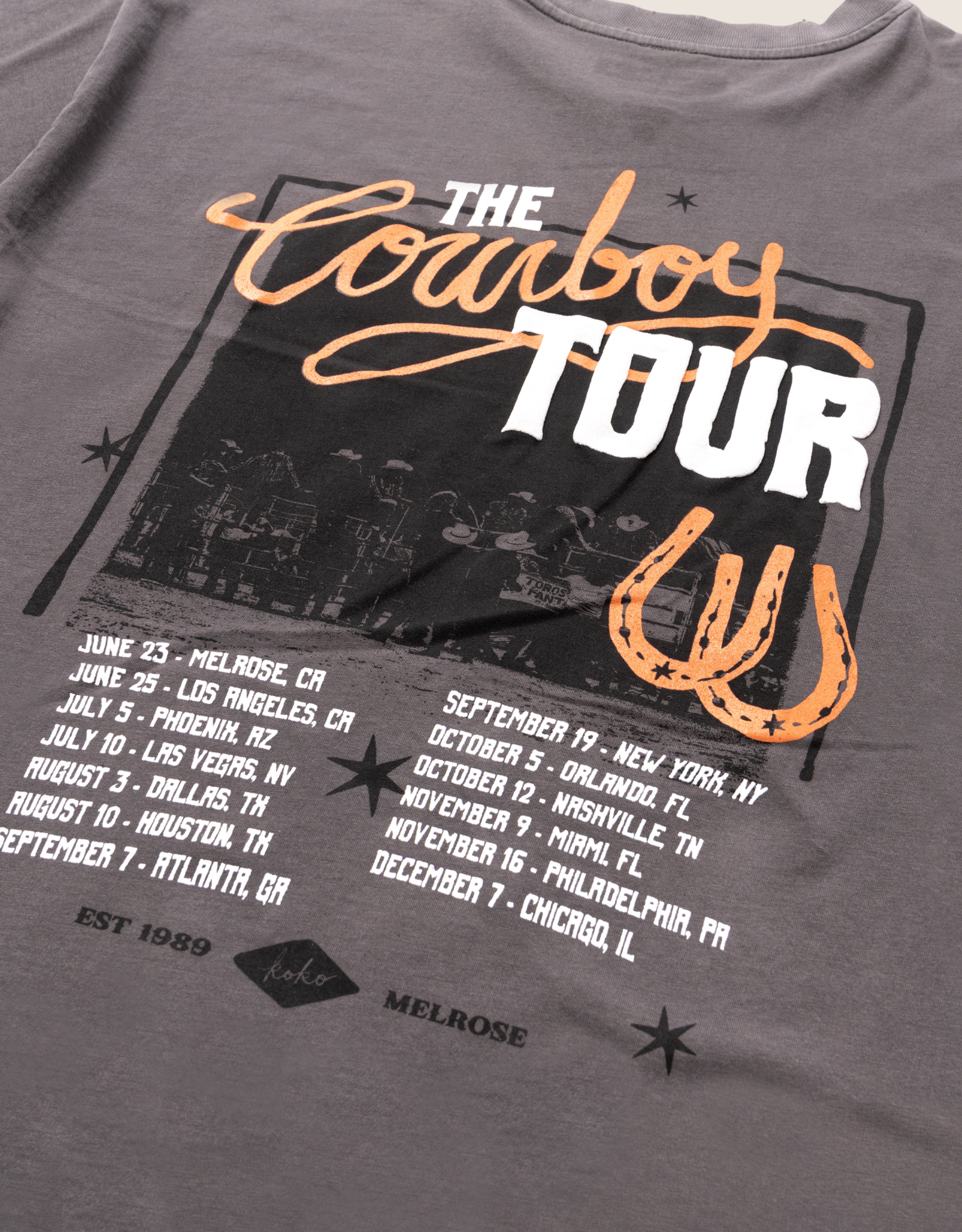 cowboy tour iamkoko.la original graphic tee