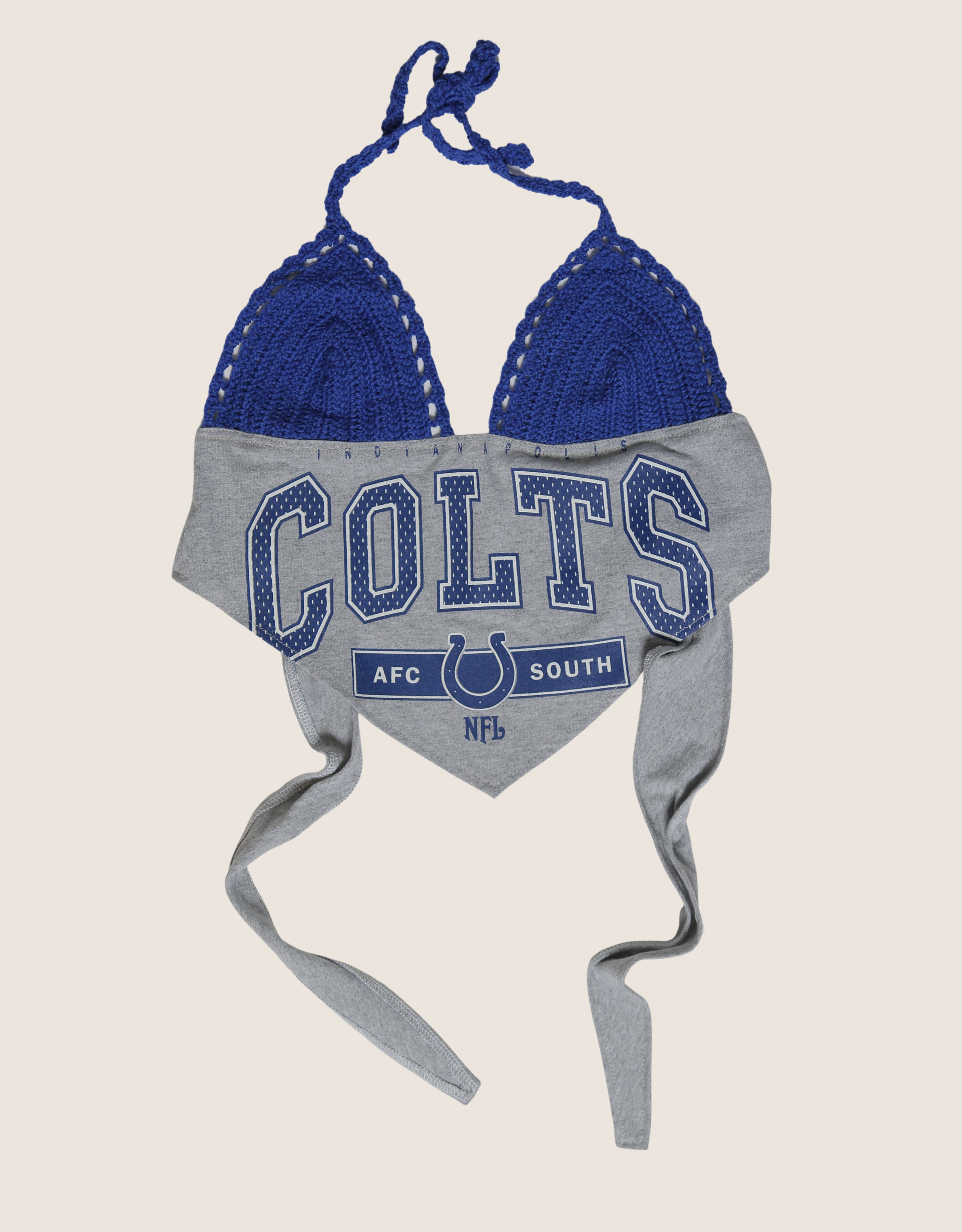 colts crochet halter top