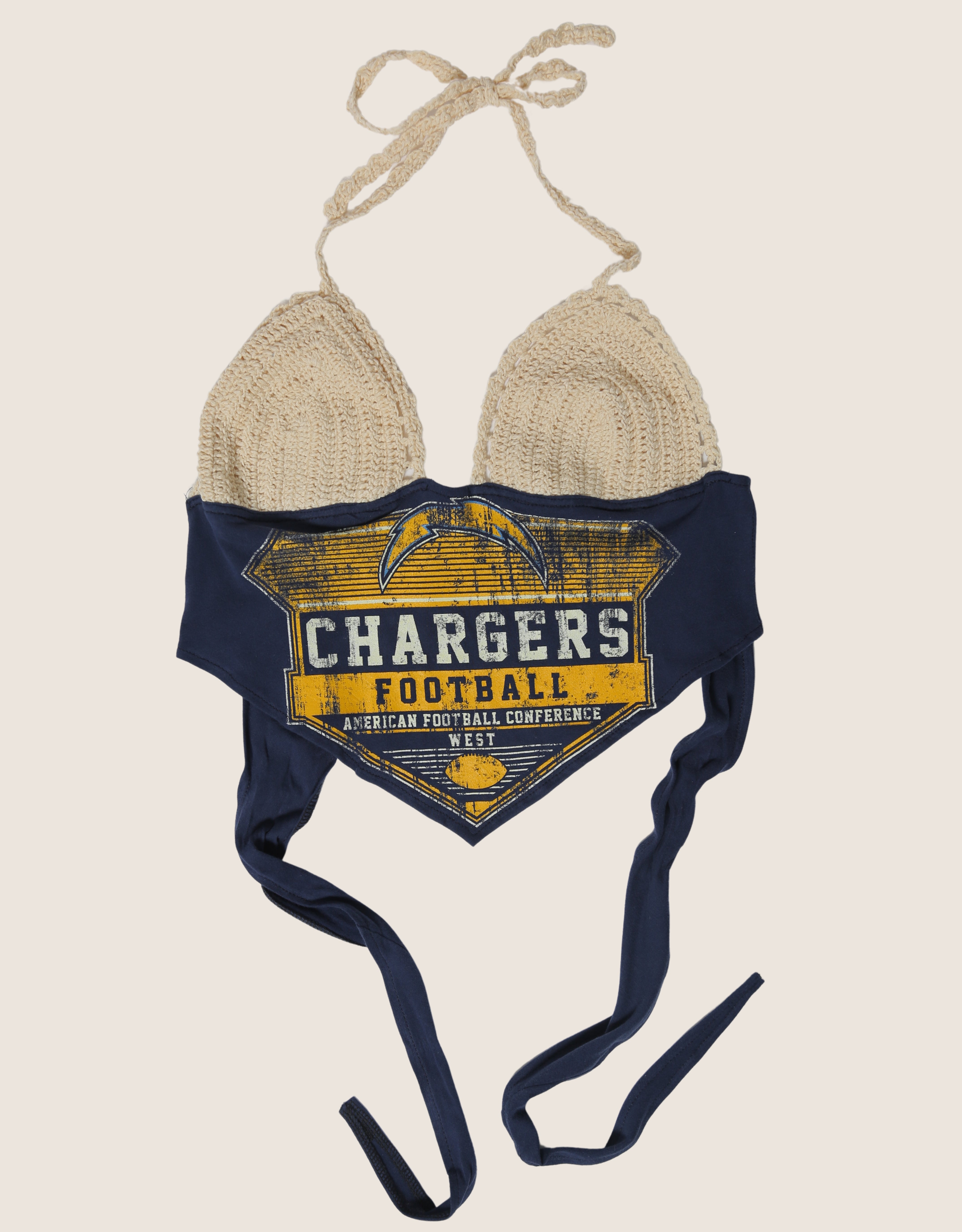 chargers crochet halter top (s/m)