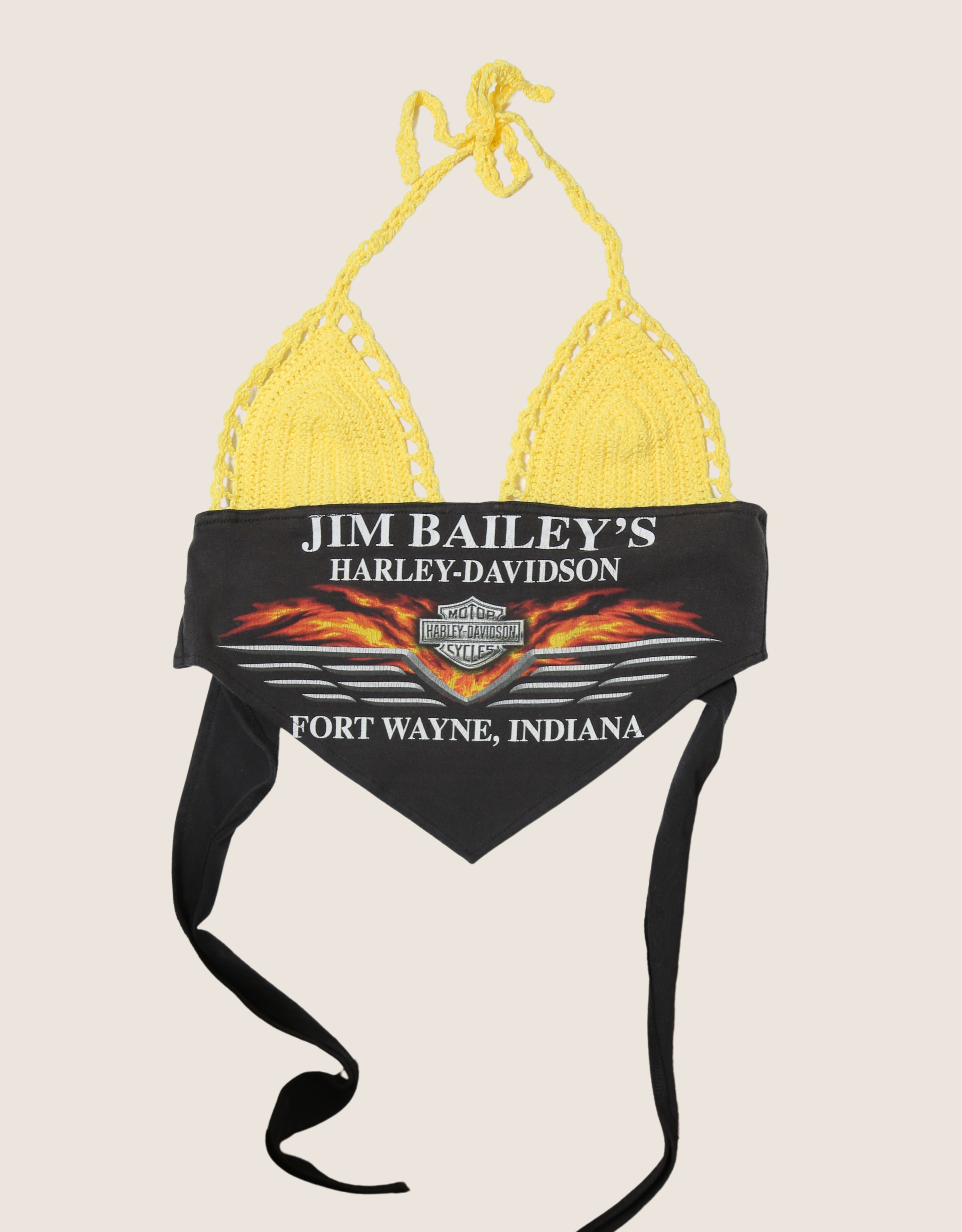 harley indiana crochet halter top (sm/med)