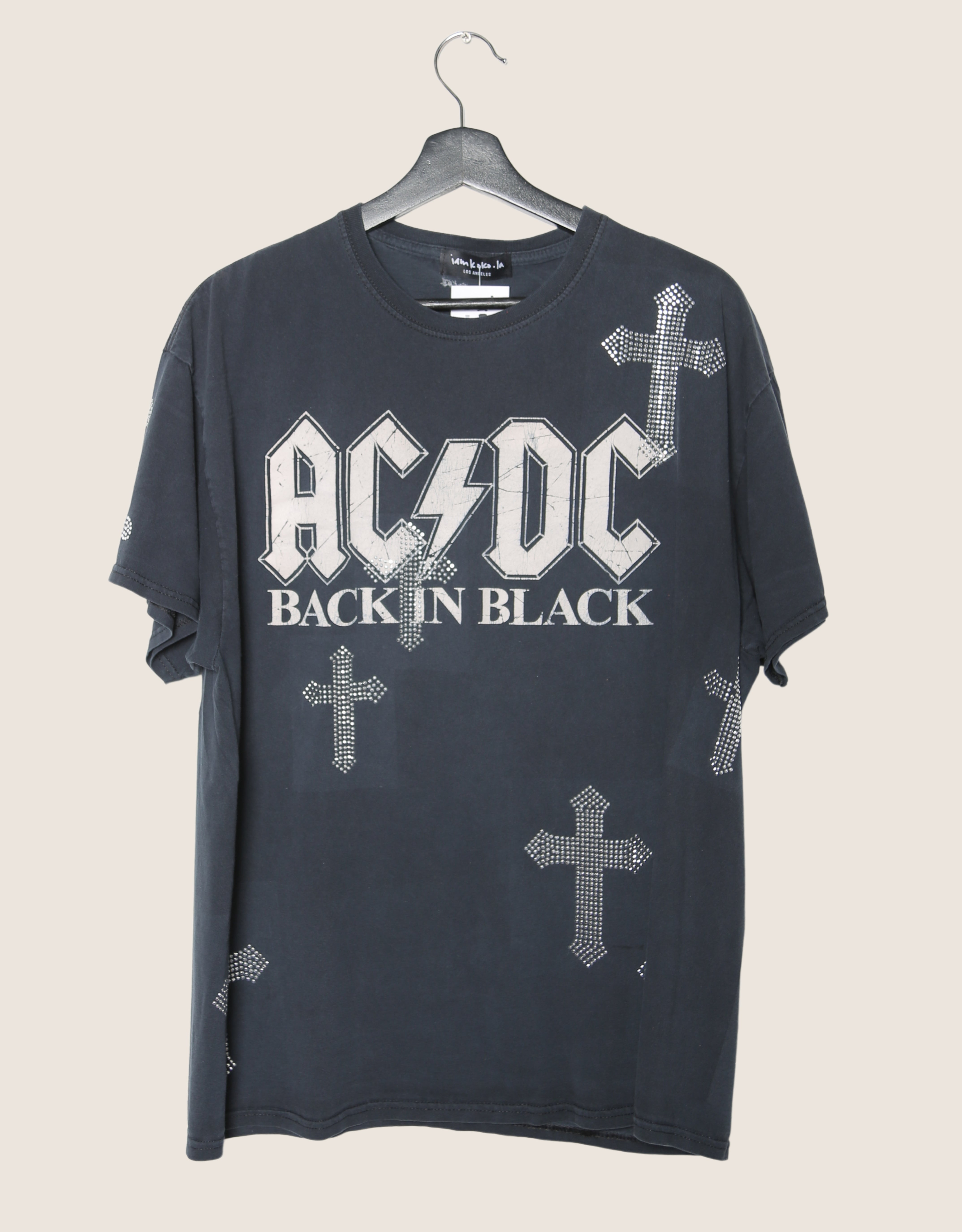 acdc cross studded tee