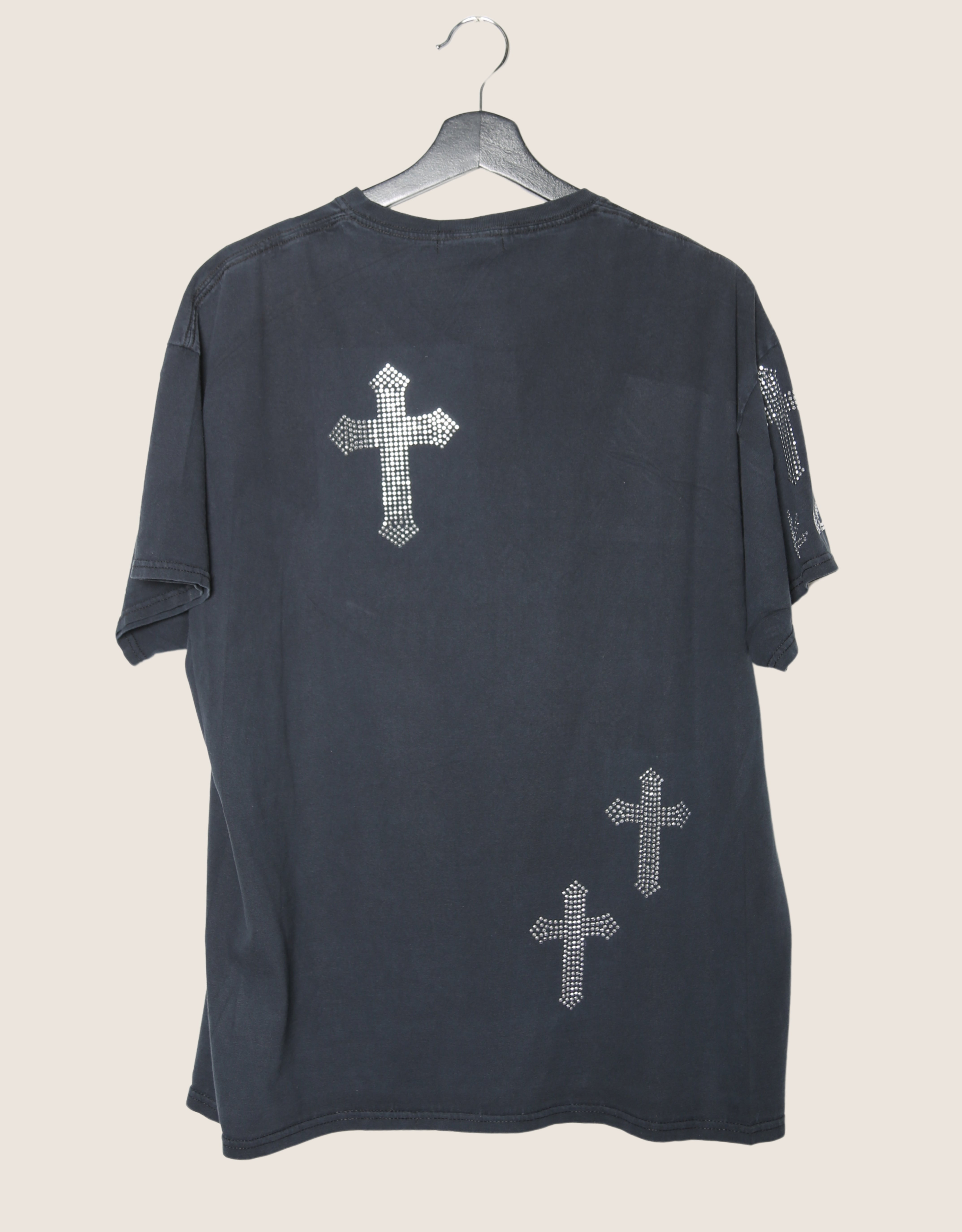 acdc cross studded tee