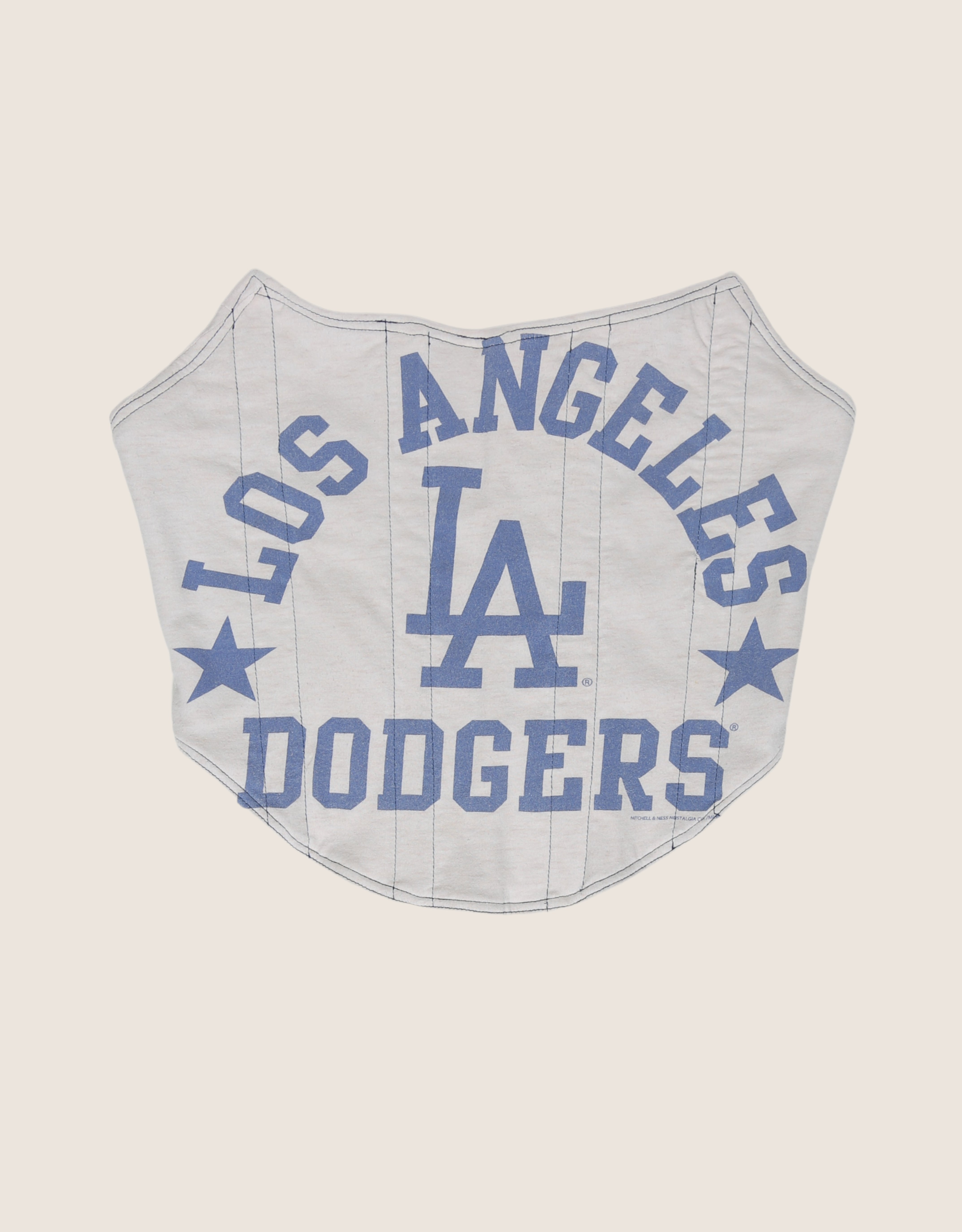 LA dodgers strapless corset