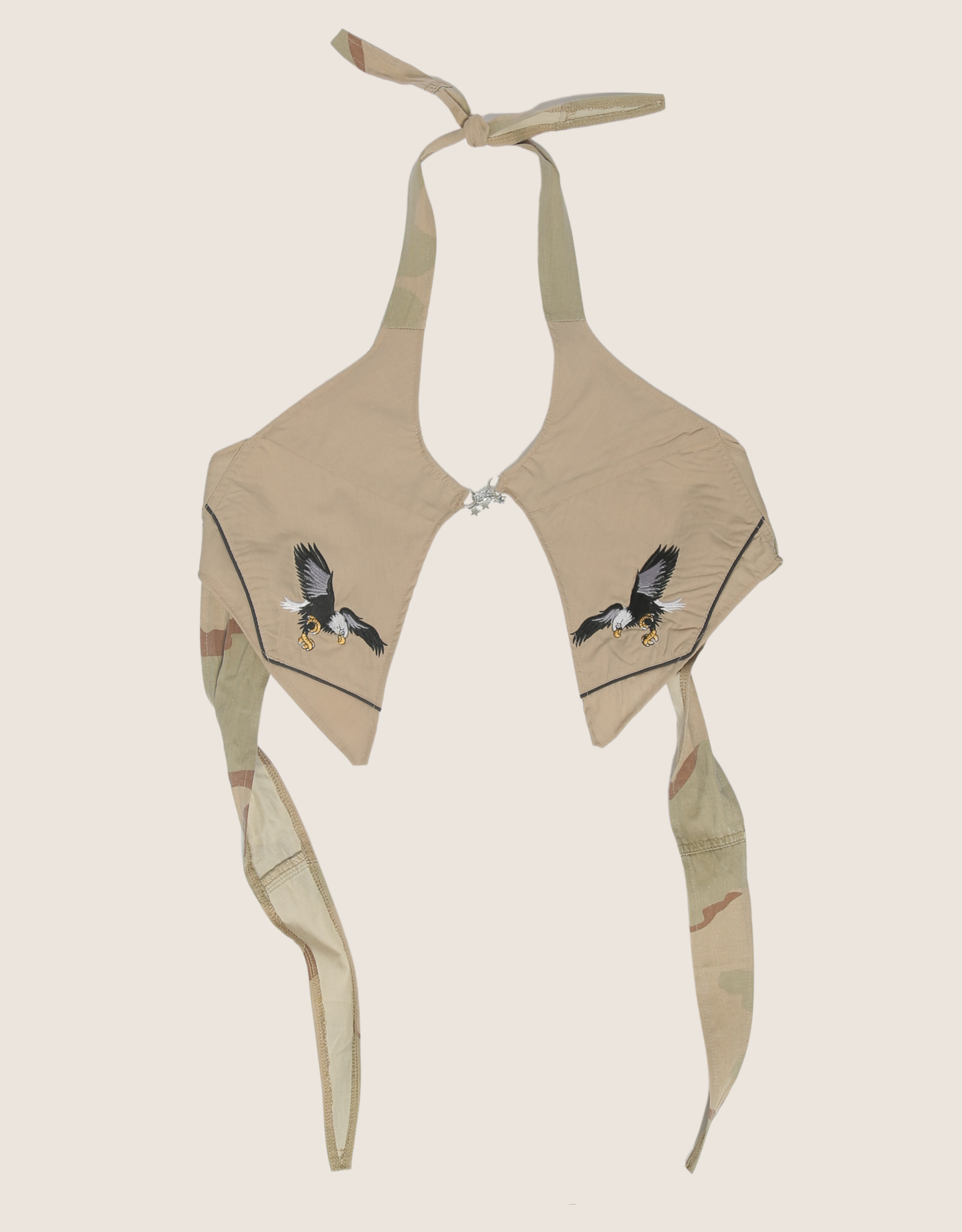 double eagle charm front halter top