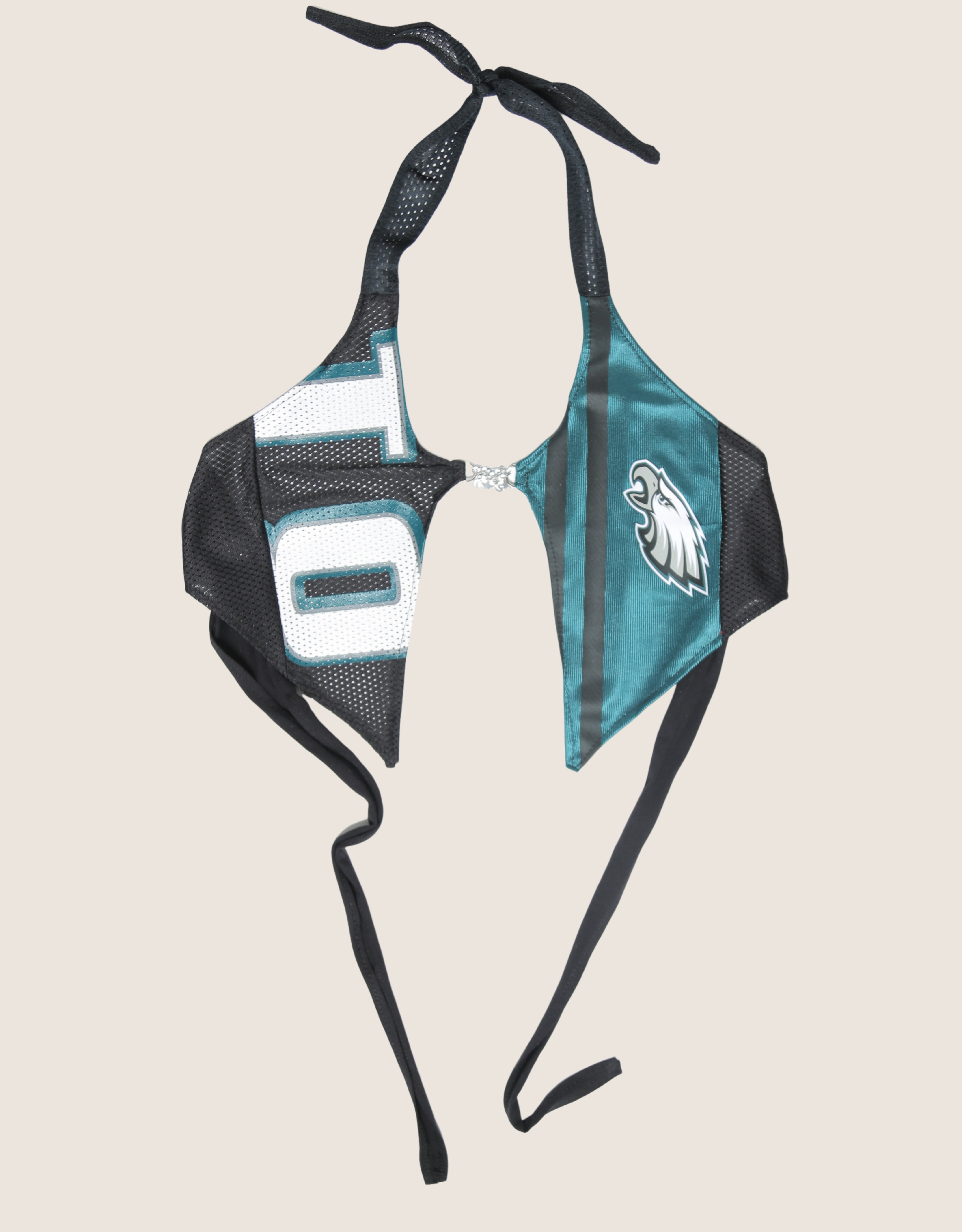 eagles charm front halter top