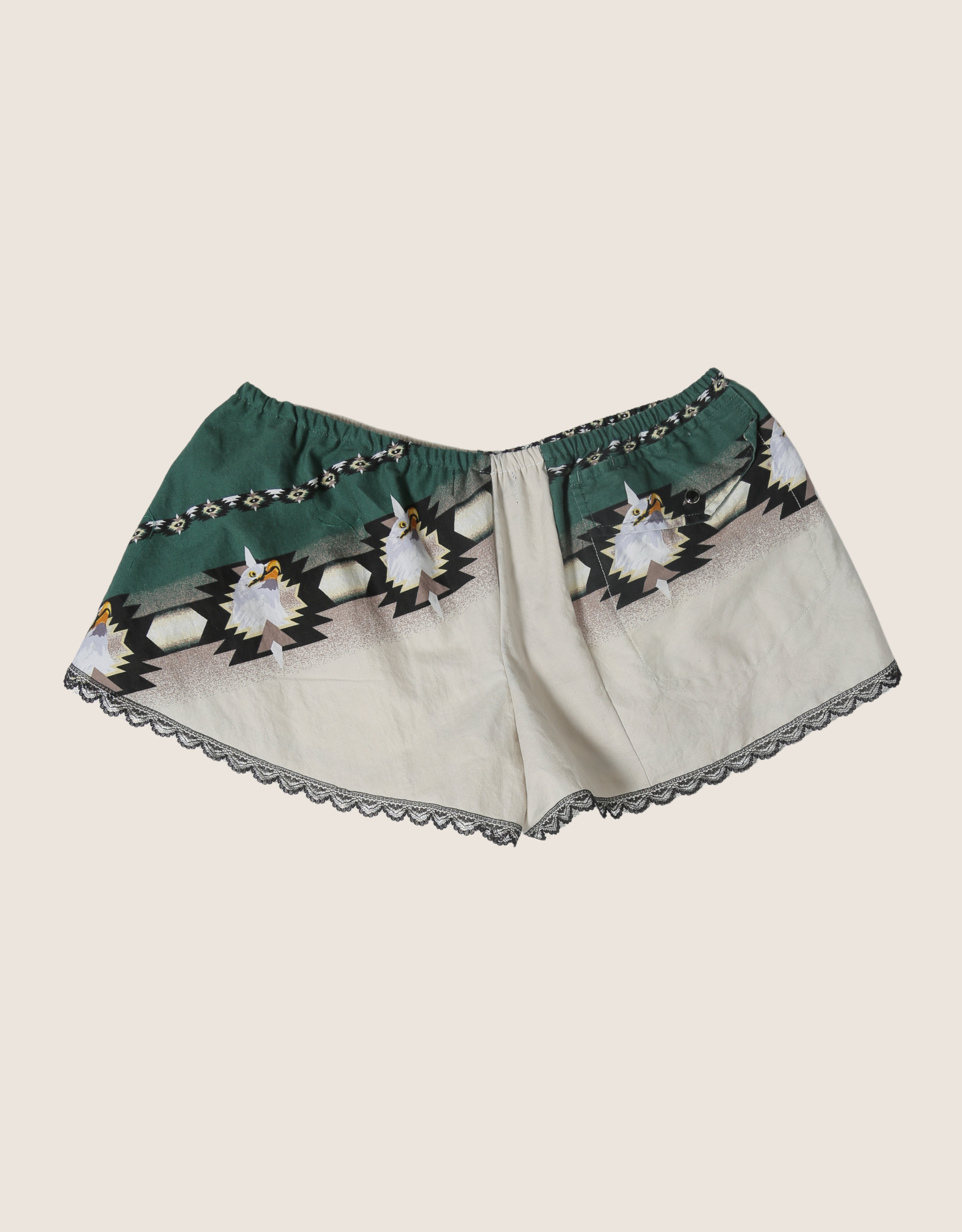 eagle western reworked mini shorts (s)