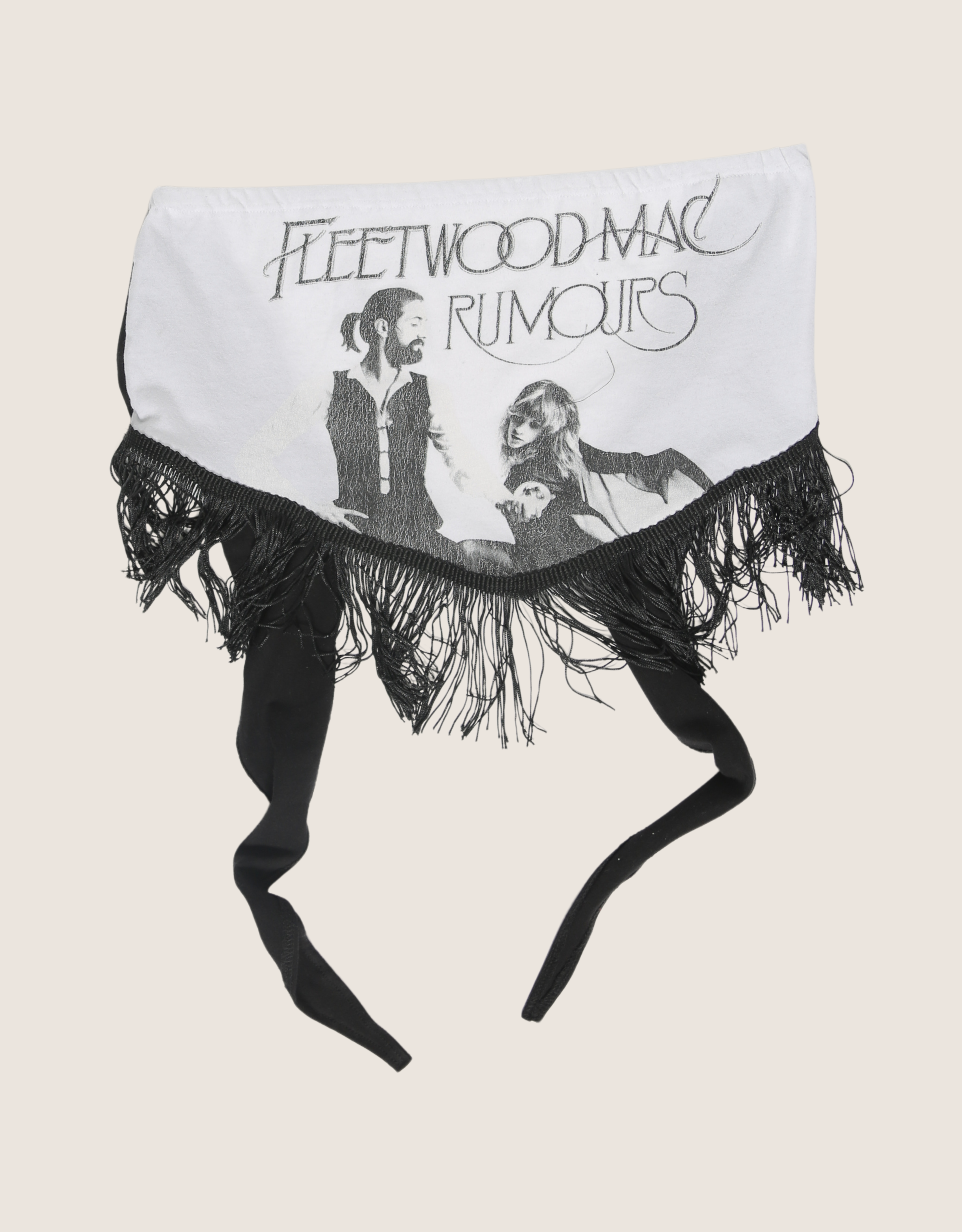 fleetwood mac fringe tie back tube top (m/l)