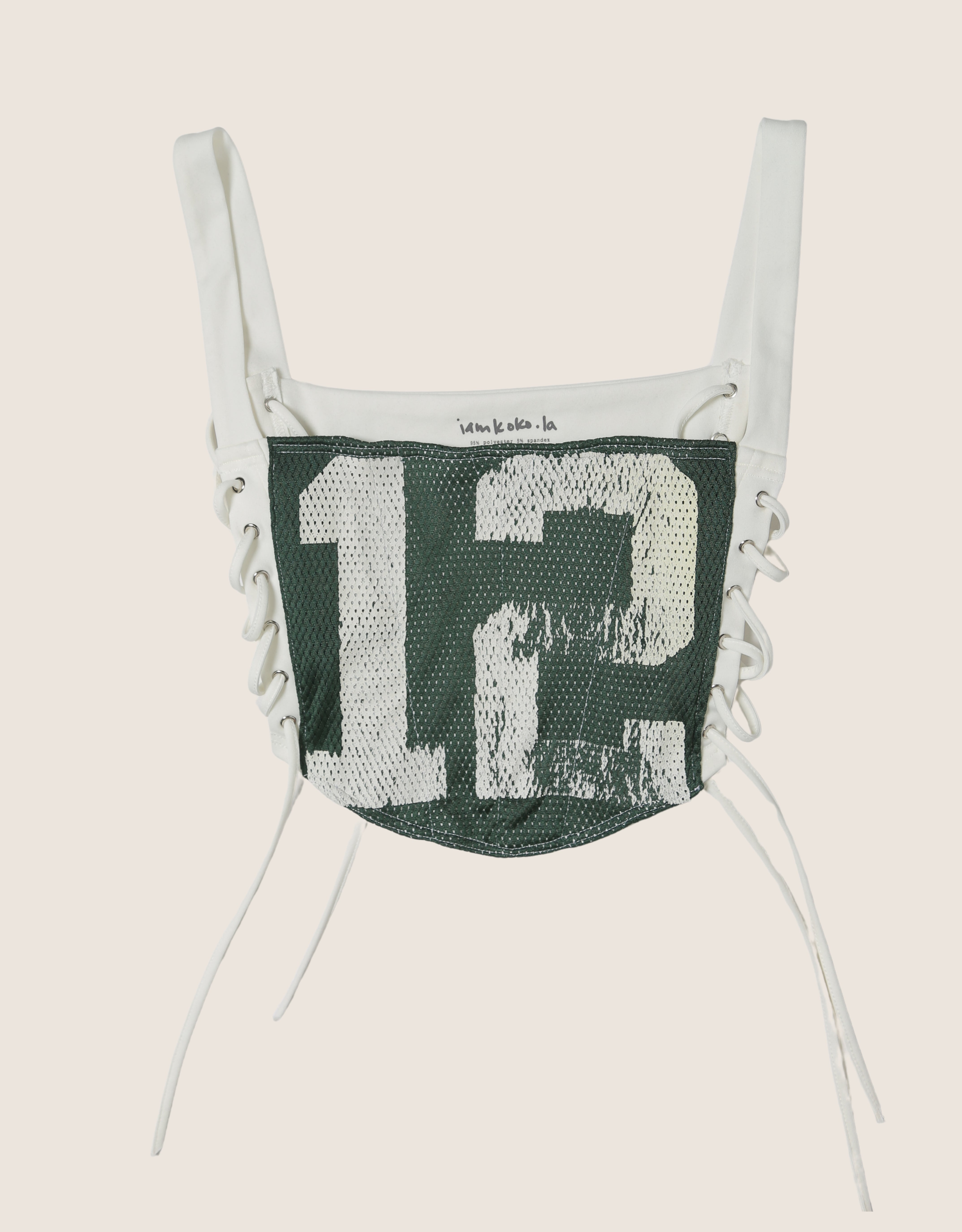 green bay reworked corset with matching shrug