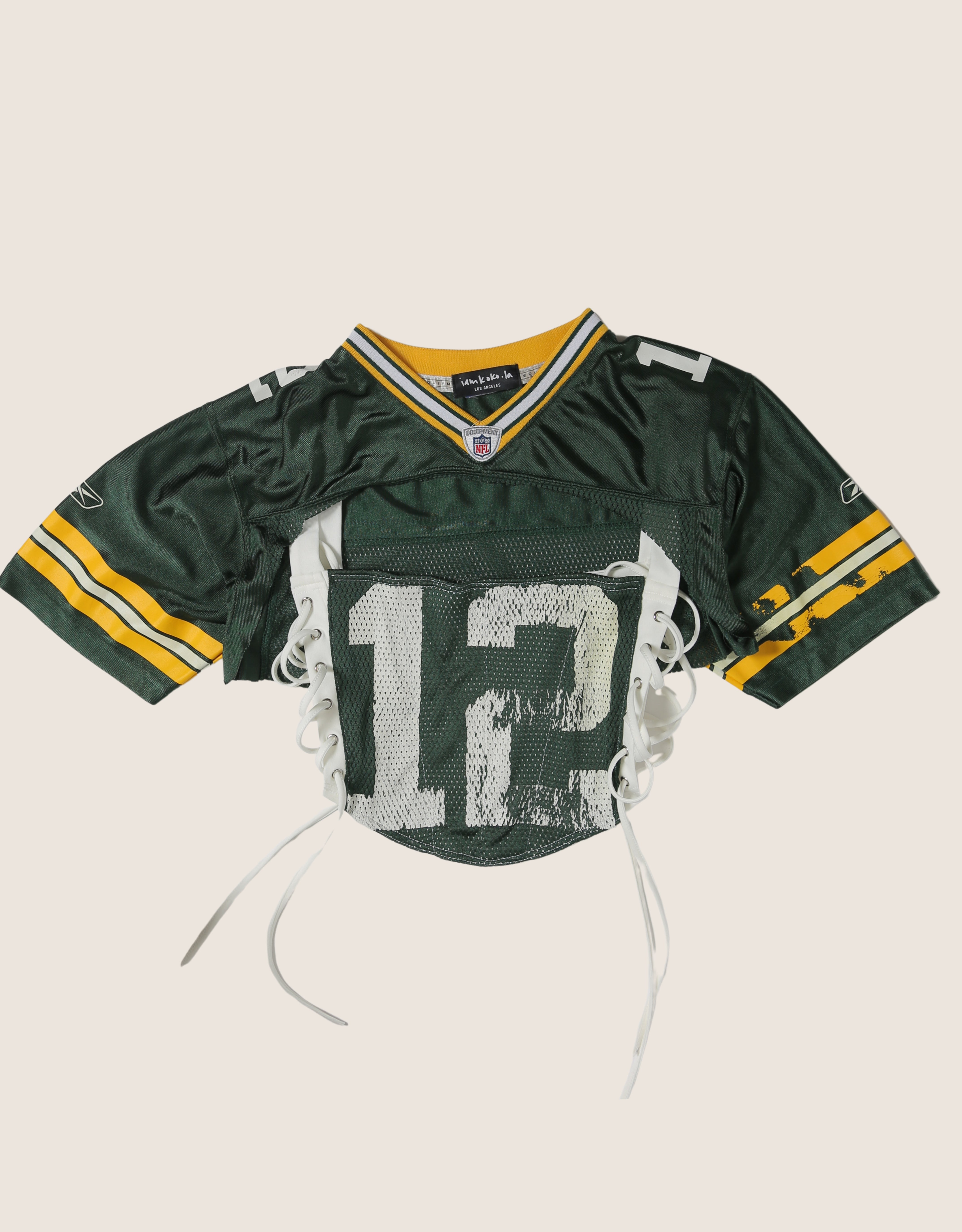 green bay reworked corset with matching shrug