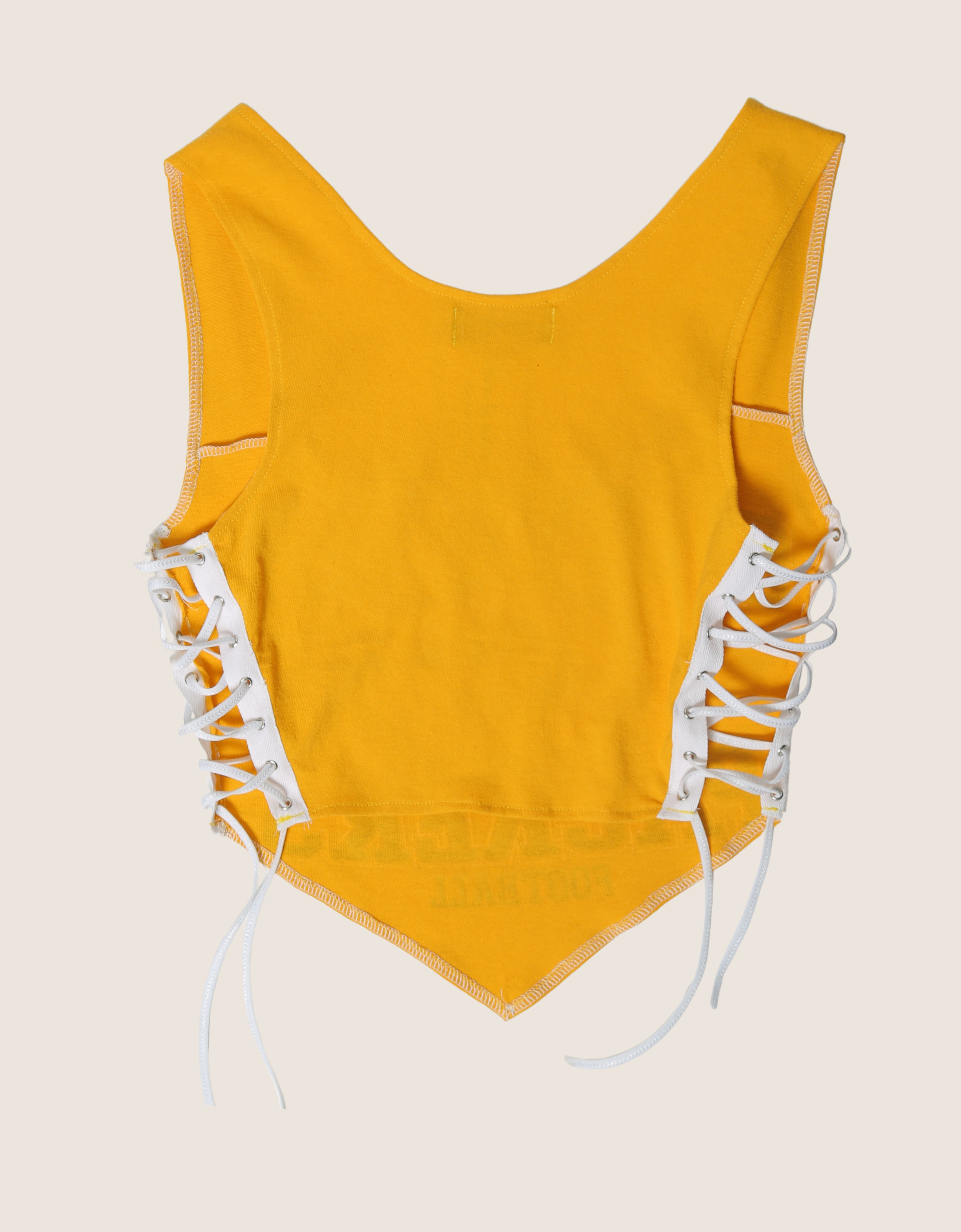 green bay packers reworked side lace tank top