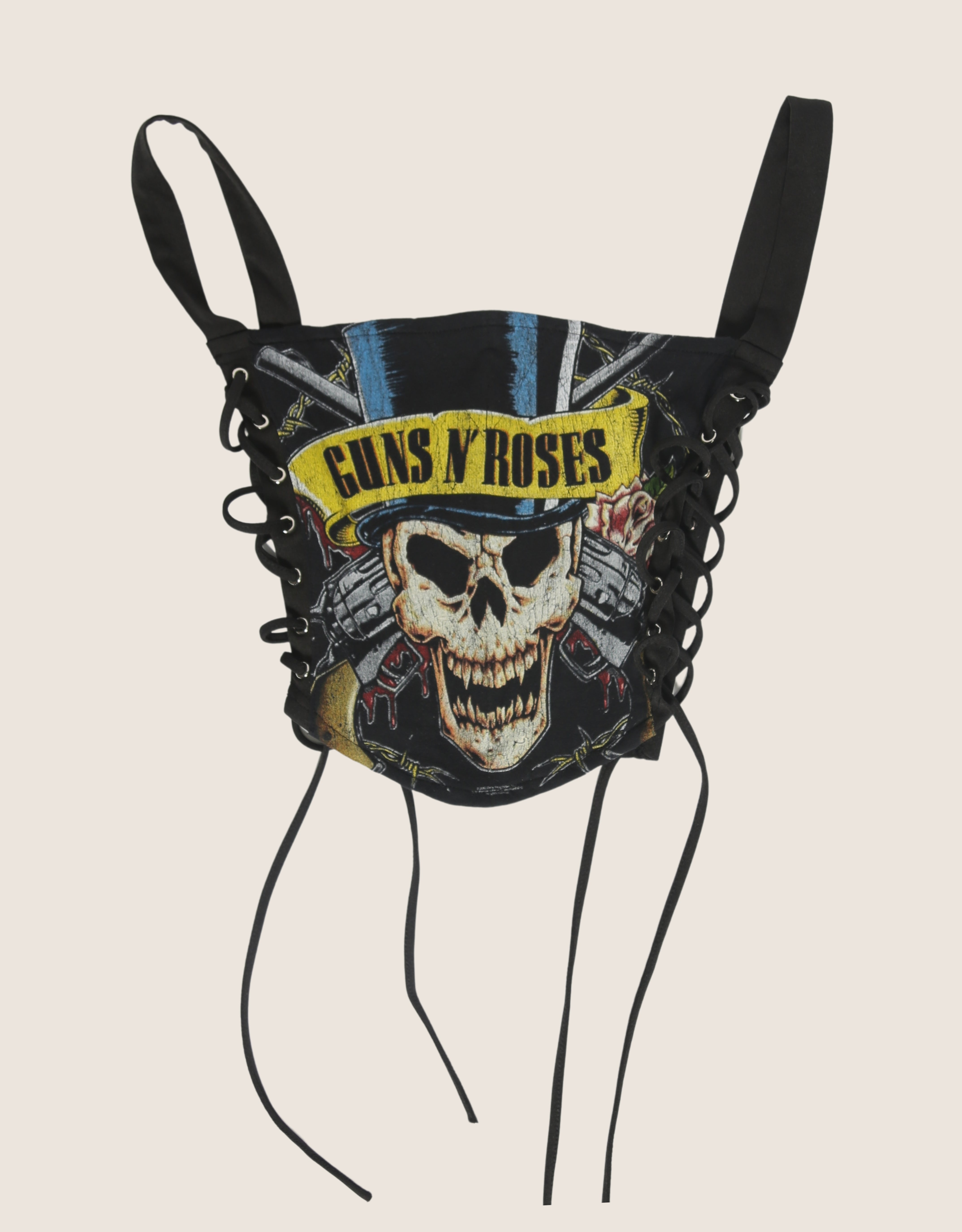 guns n roses side lace full length corset (XS/S)