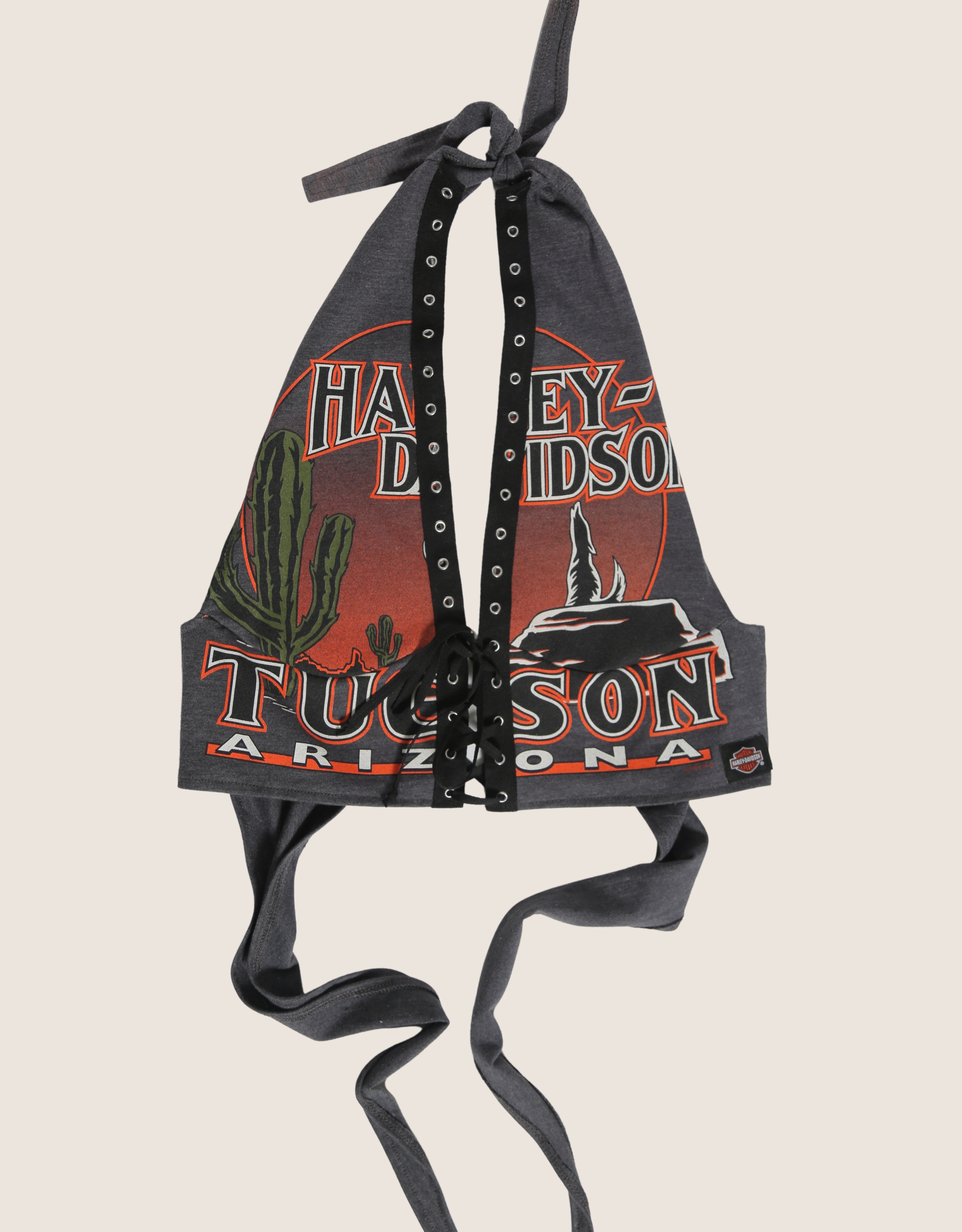 harley arizona plunge halter top