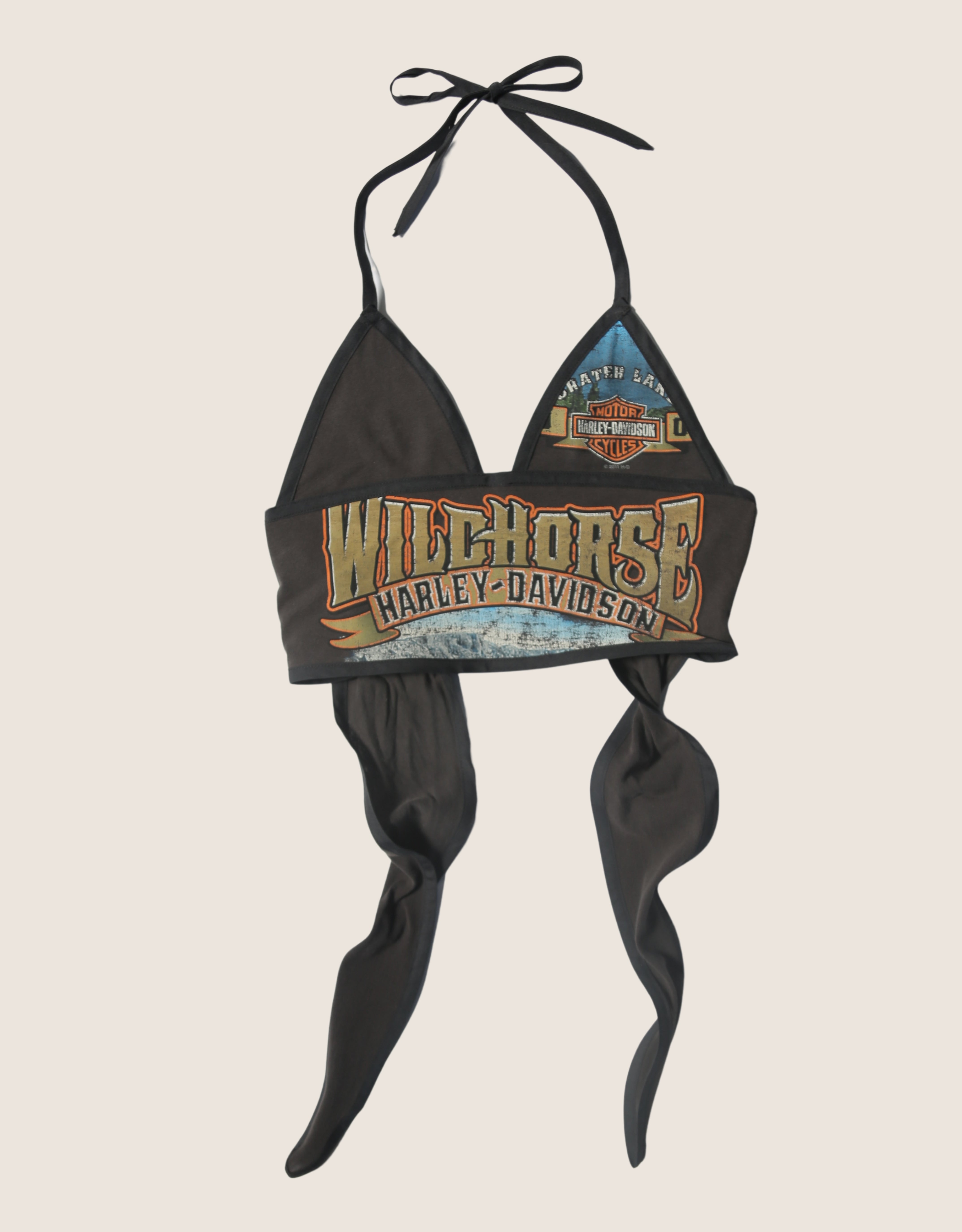 harley wild horse halter top