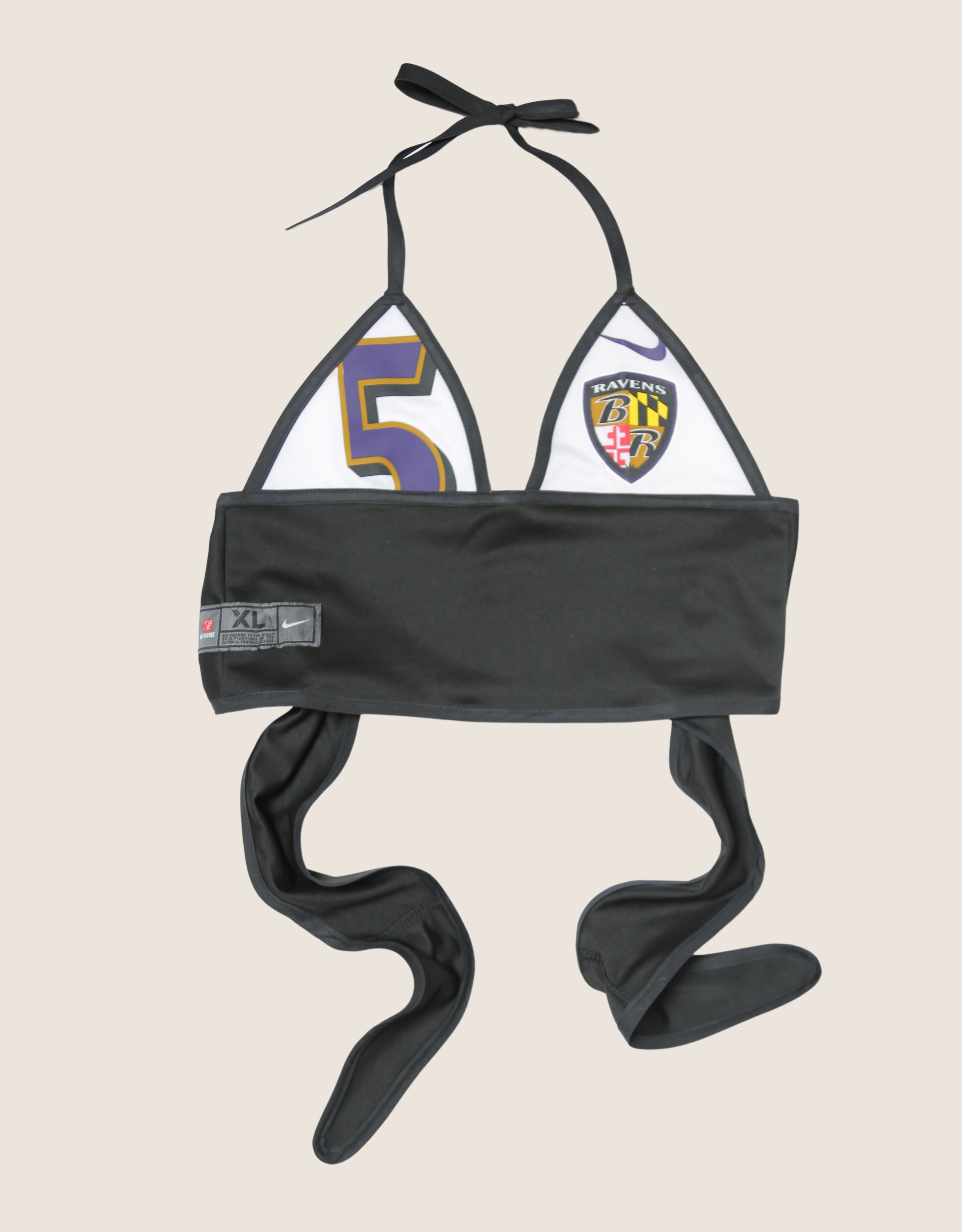 ravens jersey halter top