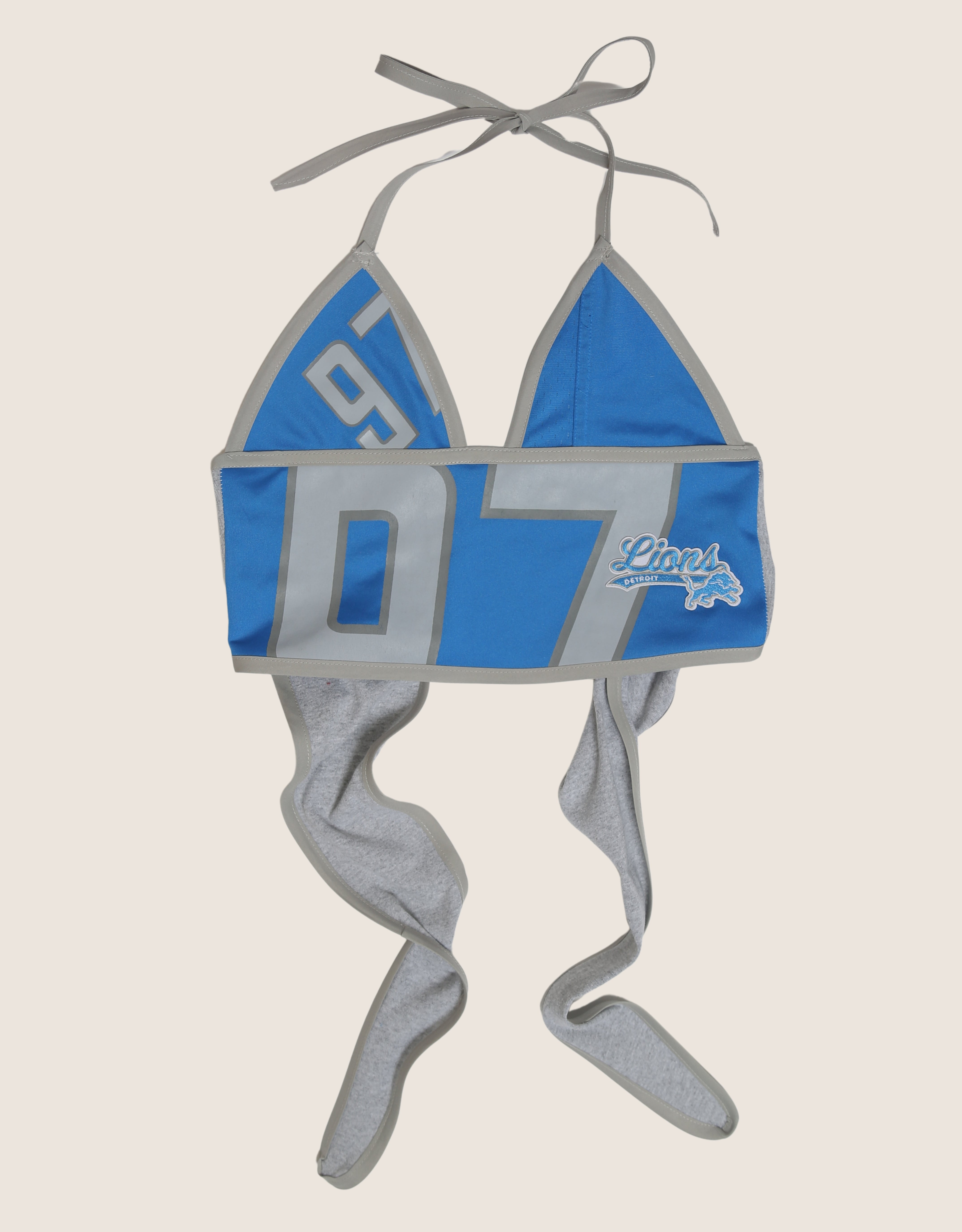 detroit lions jersey halter top