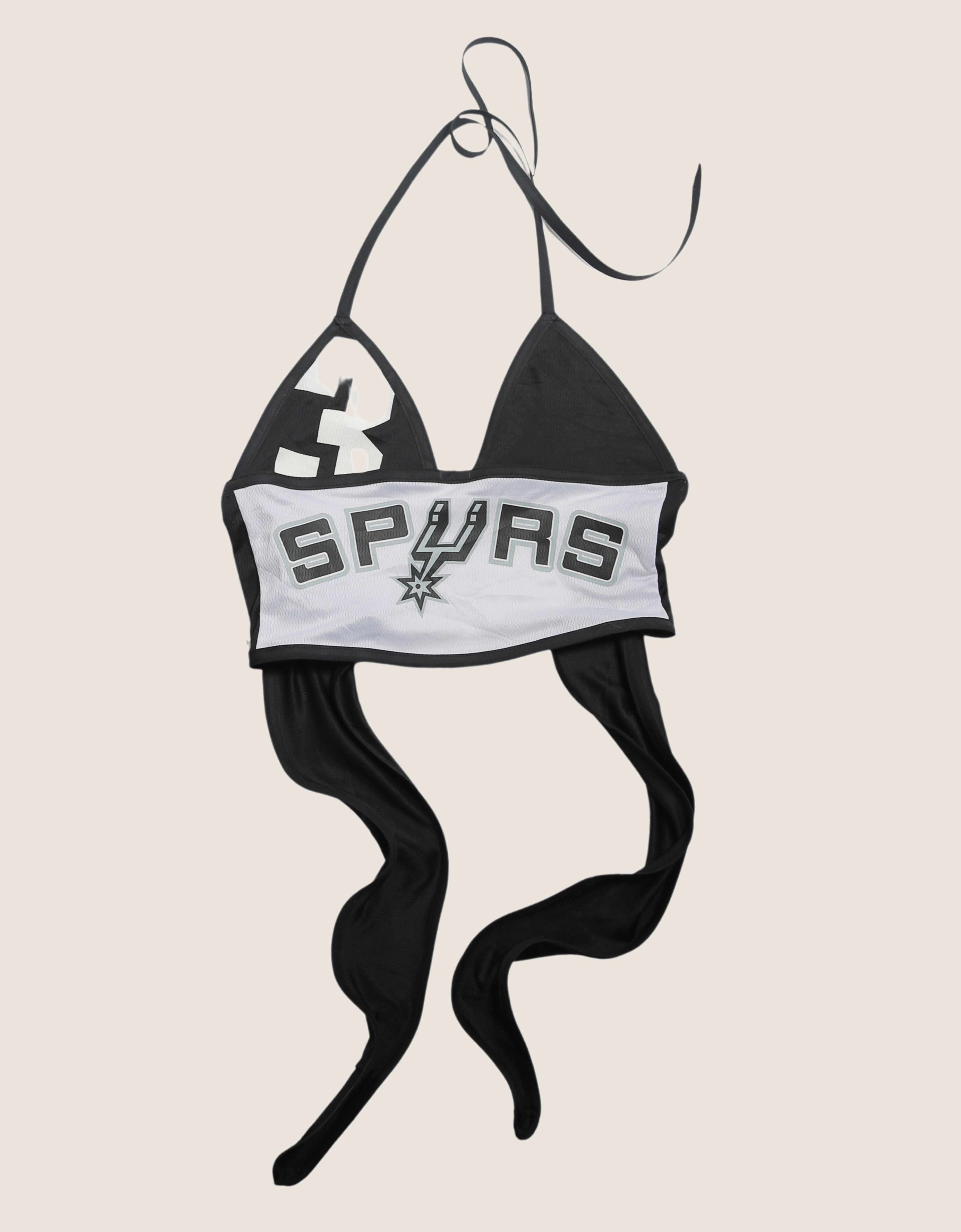 spurs jersey halter top