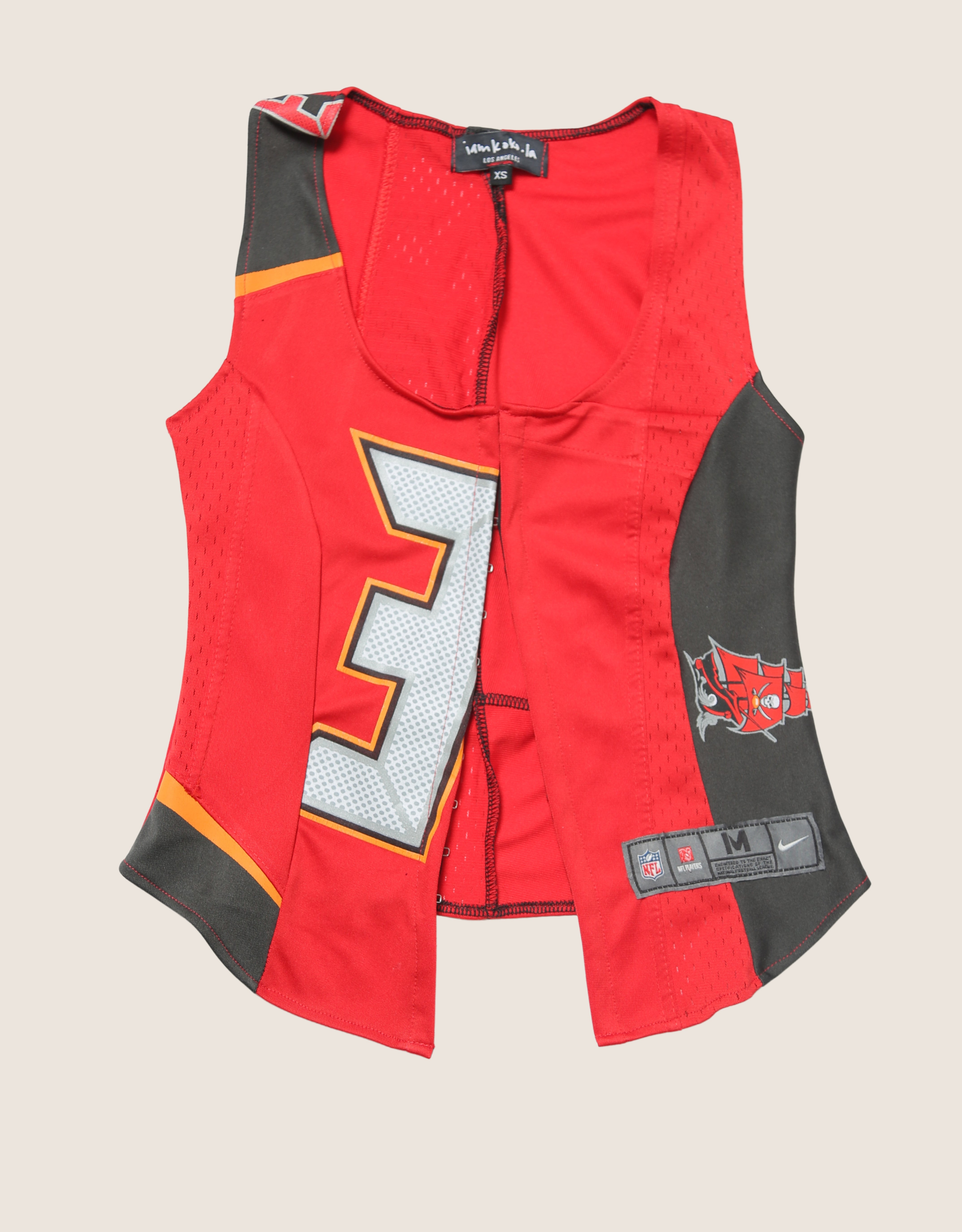 buccaneers hook and eye tank (extra small)