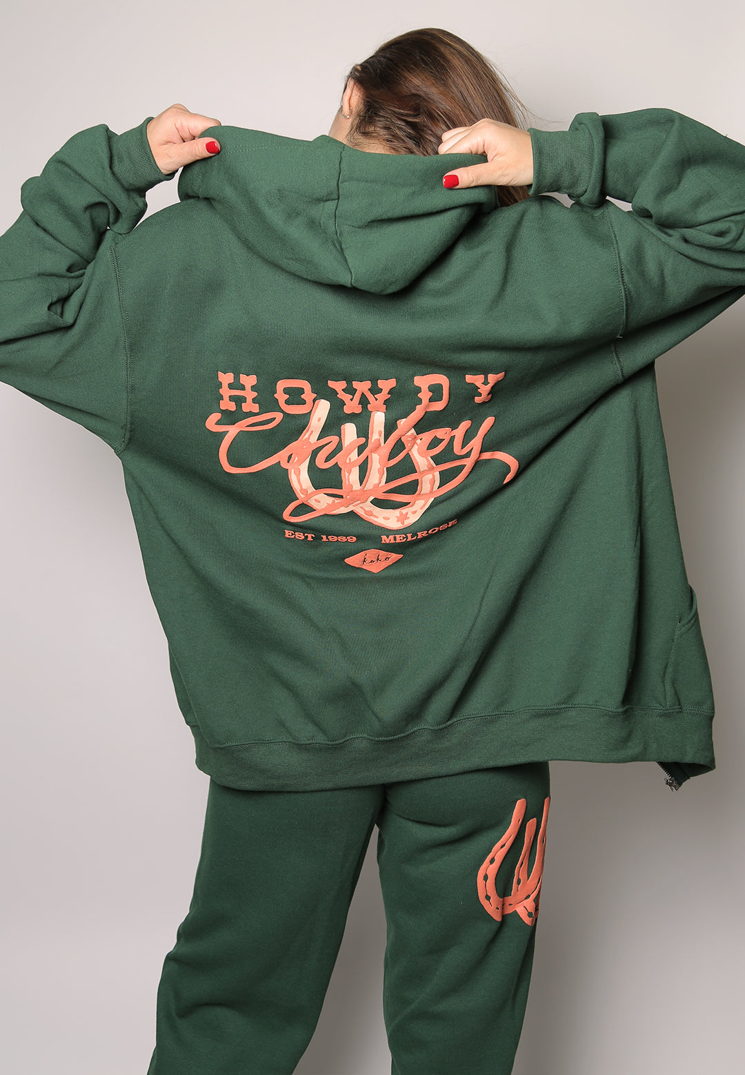howdy cowboy iamkoko.la original zip hoodie