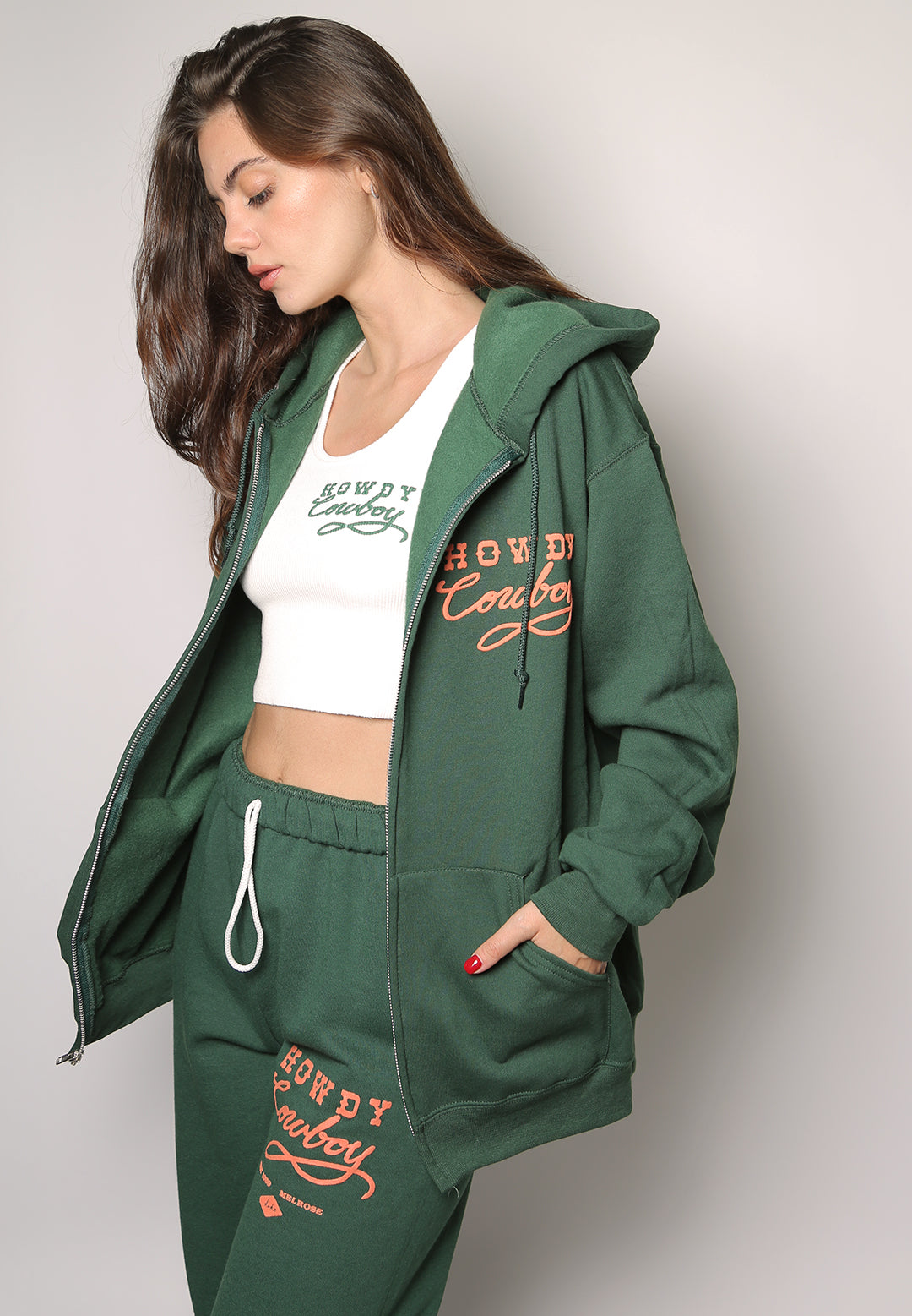 howdy cowboy iamkoko.la original zip hoodie