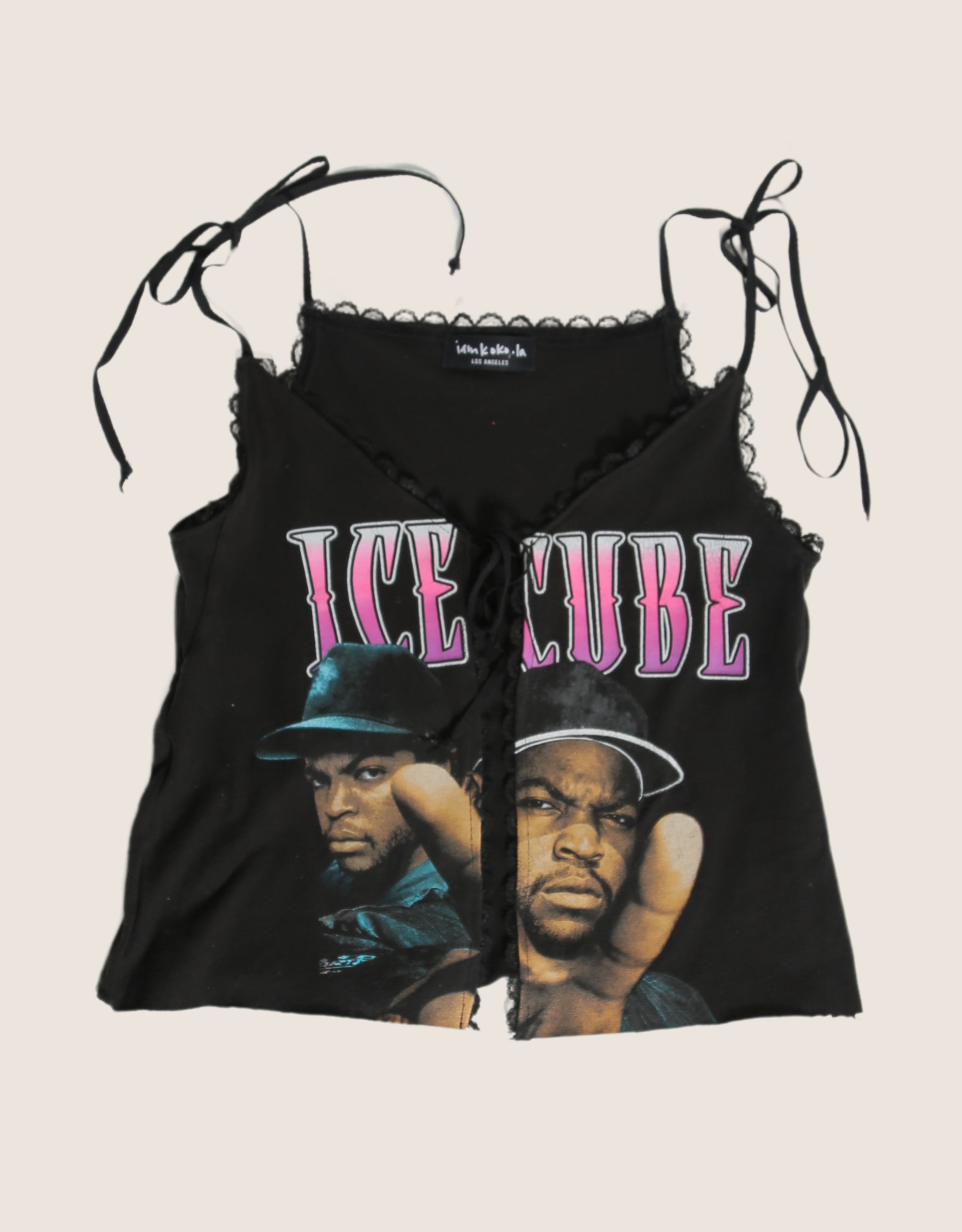 ice cube reworked tie front tank