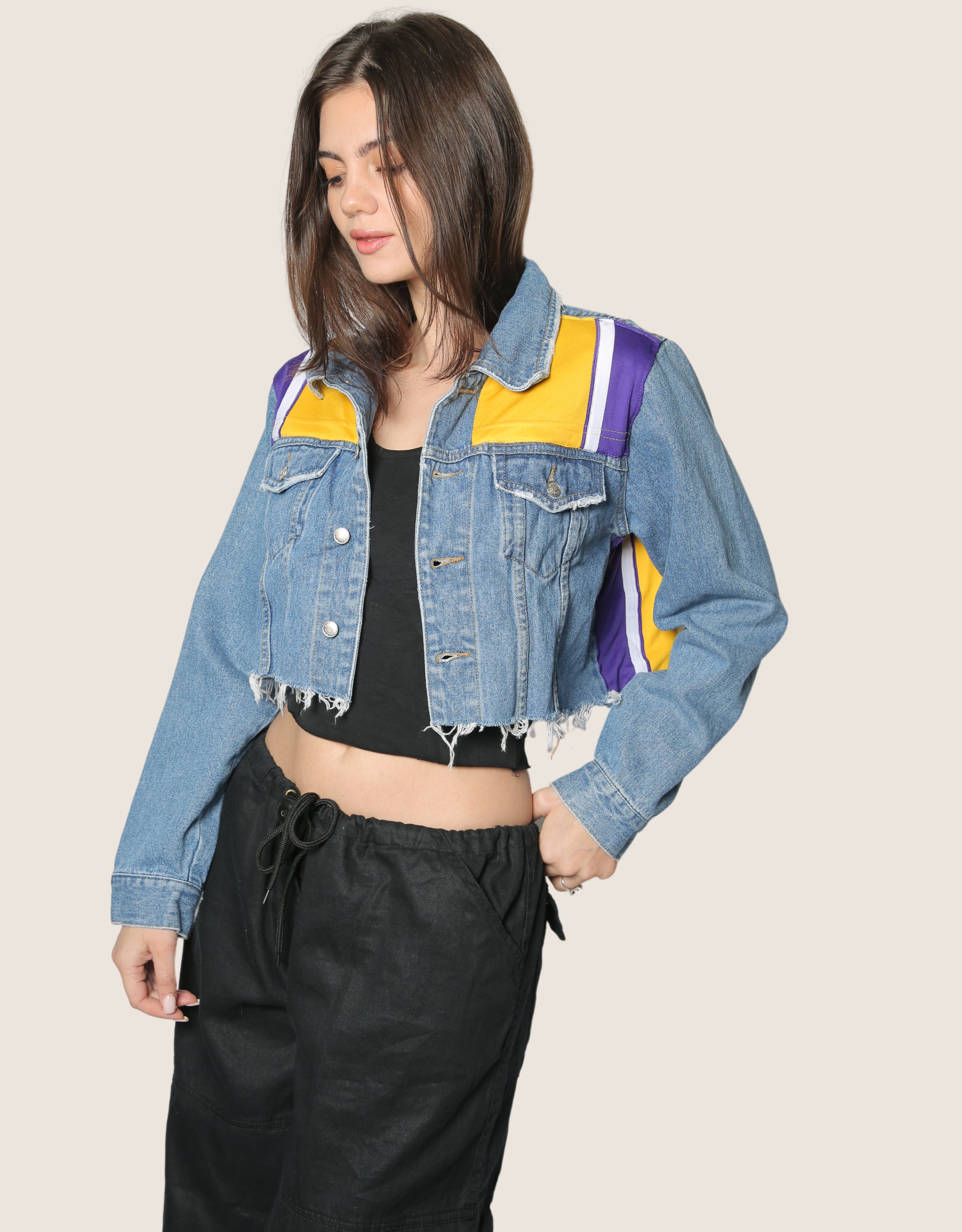 Lakers Kobe Bryant reworked denim jacket
