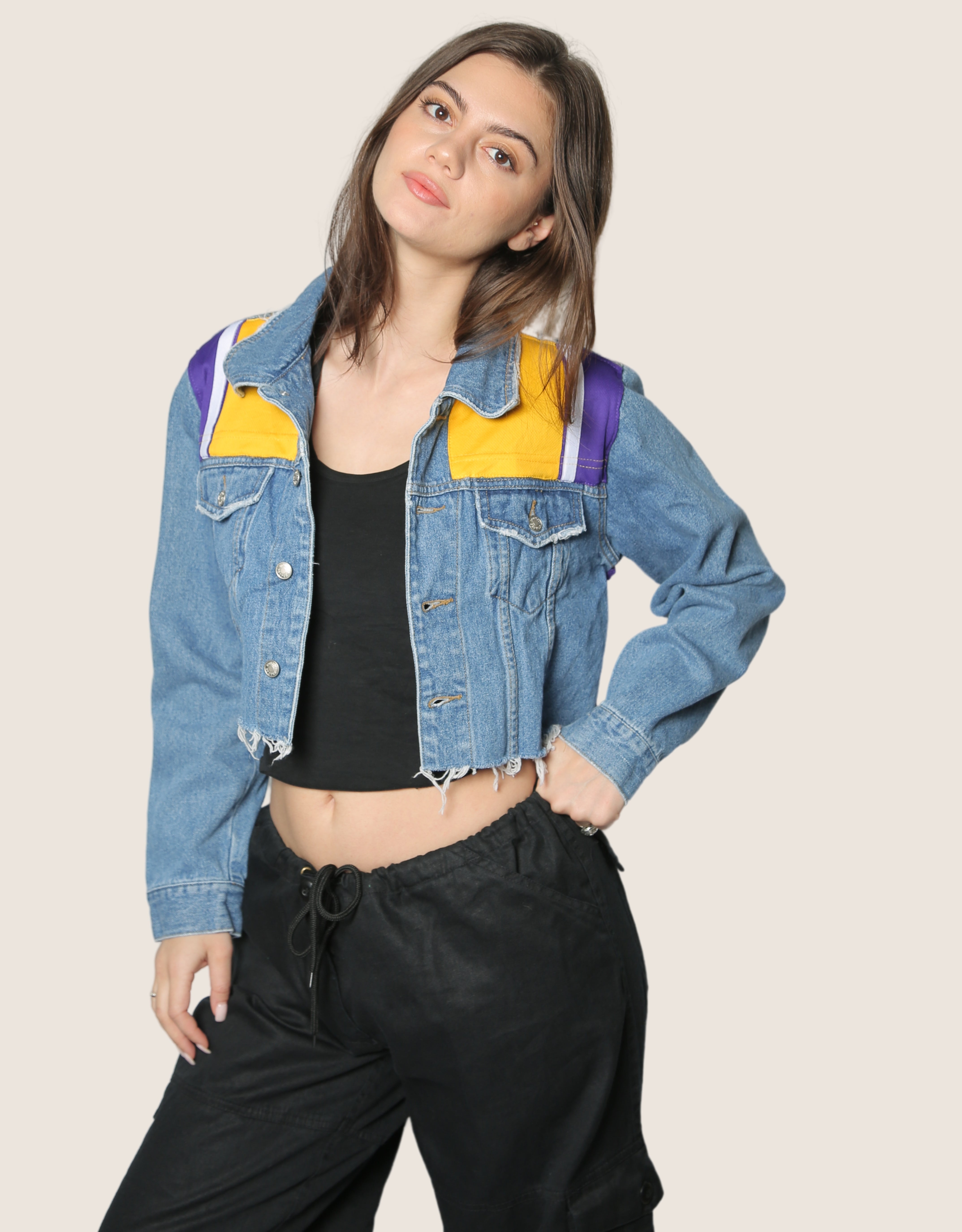 Lakers Kobe Bryant reworked denim jacket