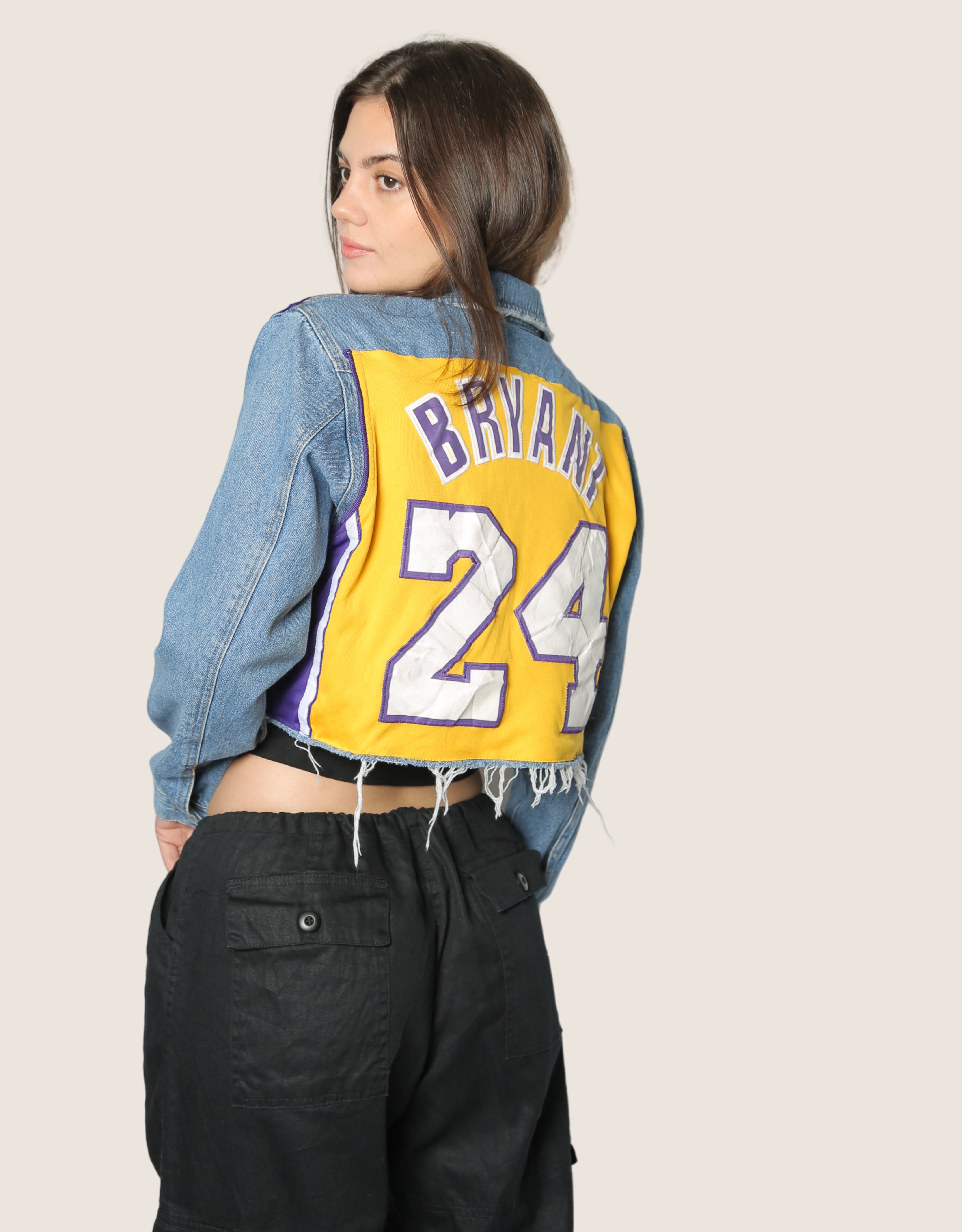 Lakers Kobe Bryant reworked denim jacket