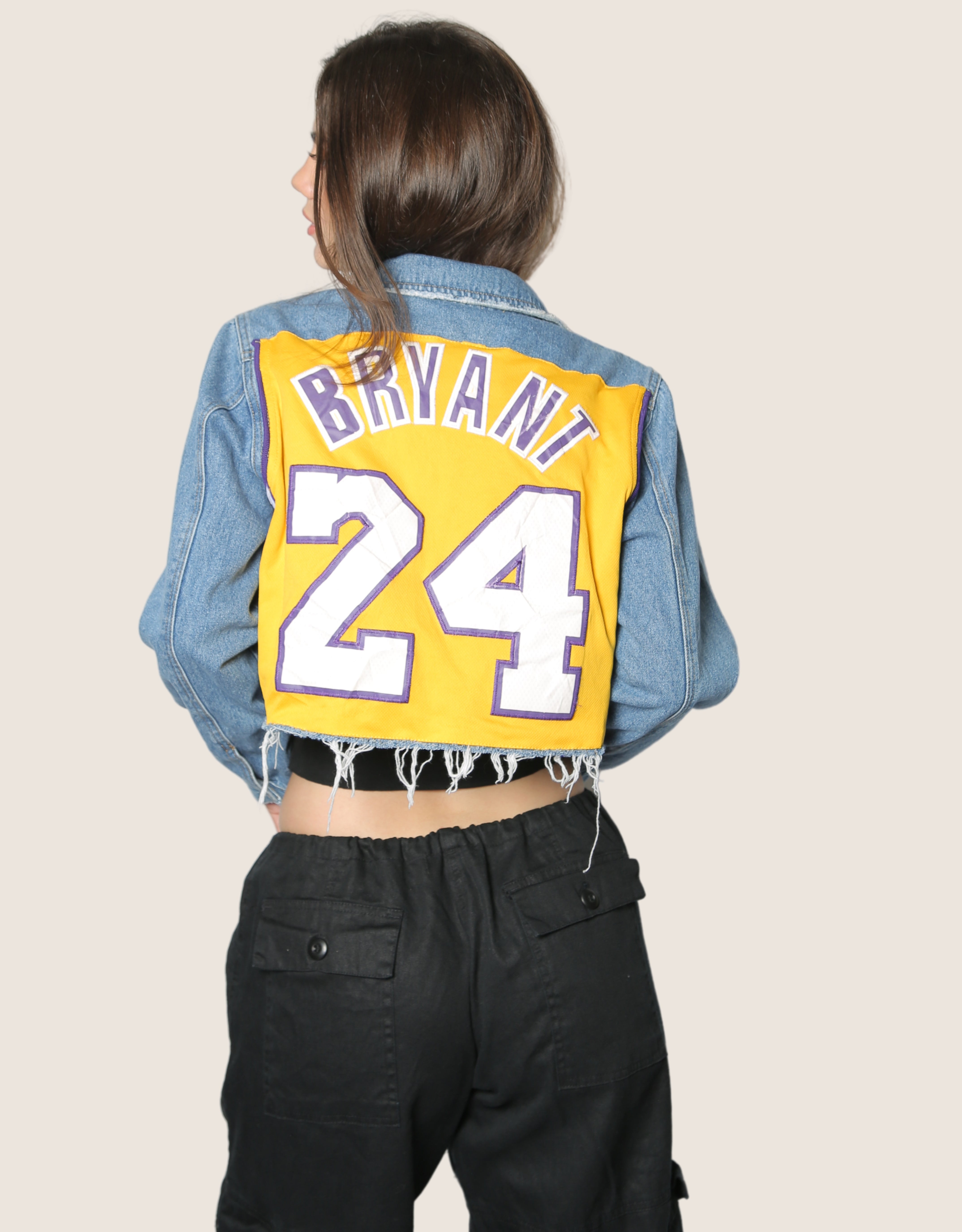 Lakers Kobe Bryant reworked denim jacket