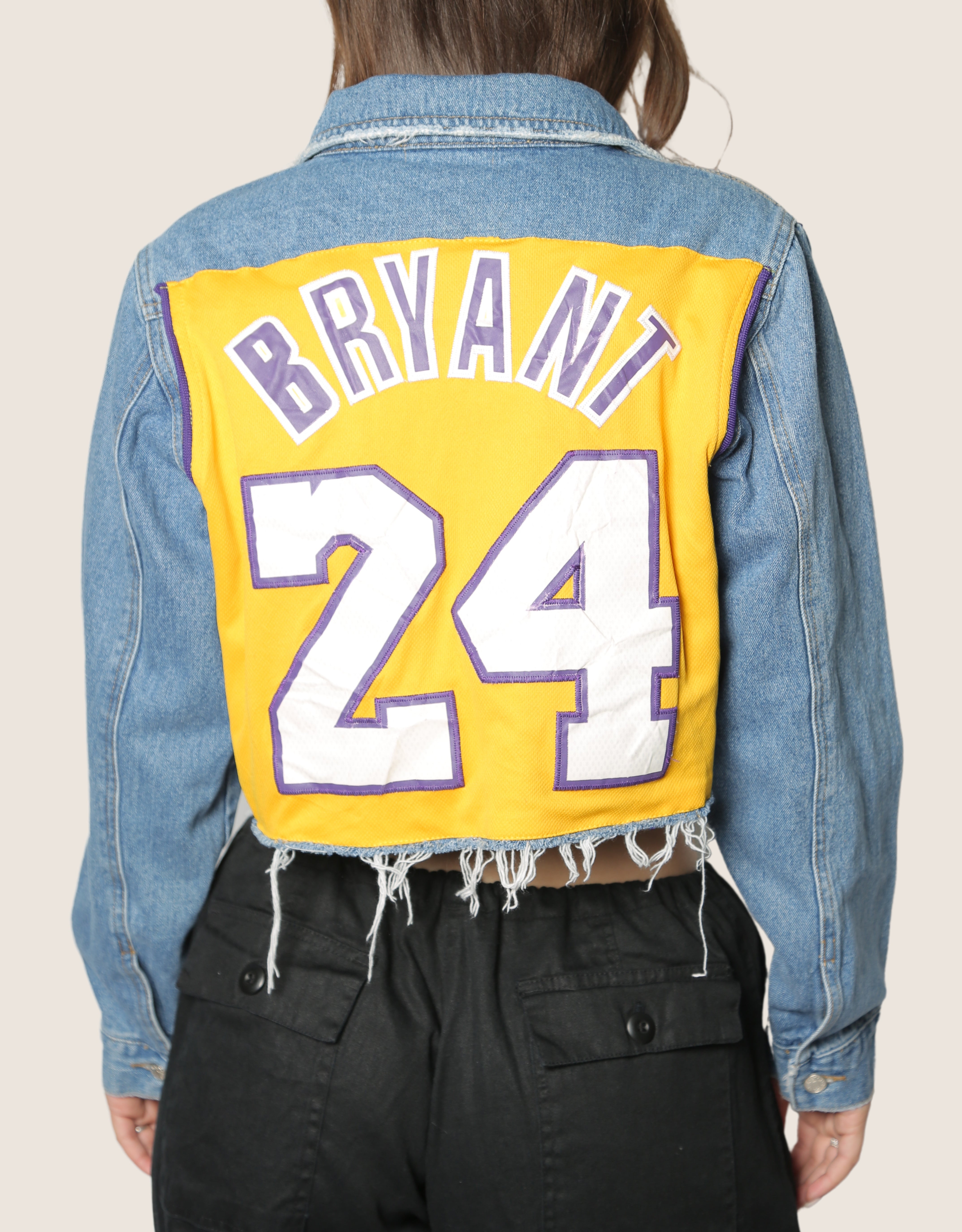 Lakers Kobe Bryant reworked denim jacket